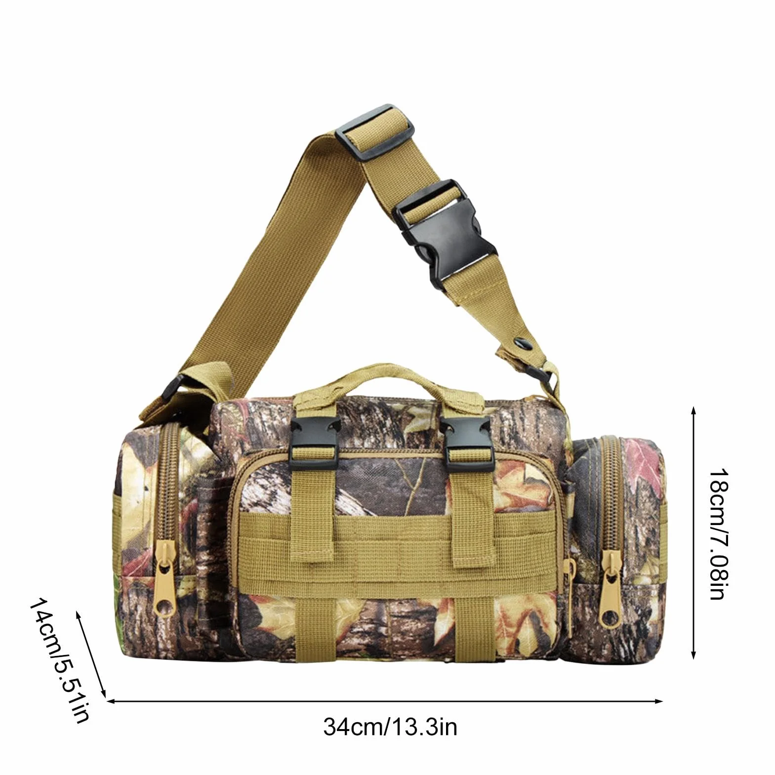 Borsa impermeabile mimetica Treestand per caccia con grande capacità e più tasche