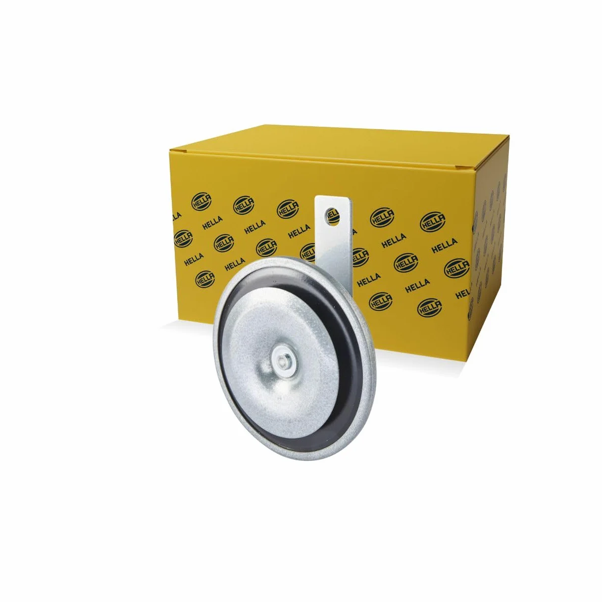 HELLA 3AL 002 952-871 Clacson, M26, 24V, 115dB(A), Gamma frequenze 335Hz, Tono basso, colore alloggiamento/sede grigio, Attacco piatto ad innesto