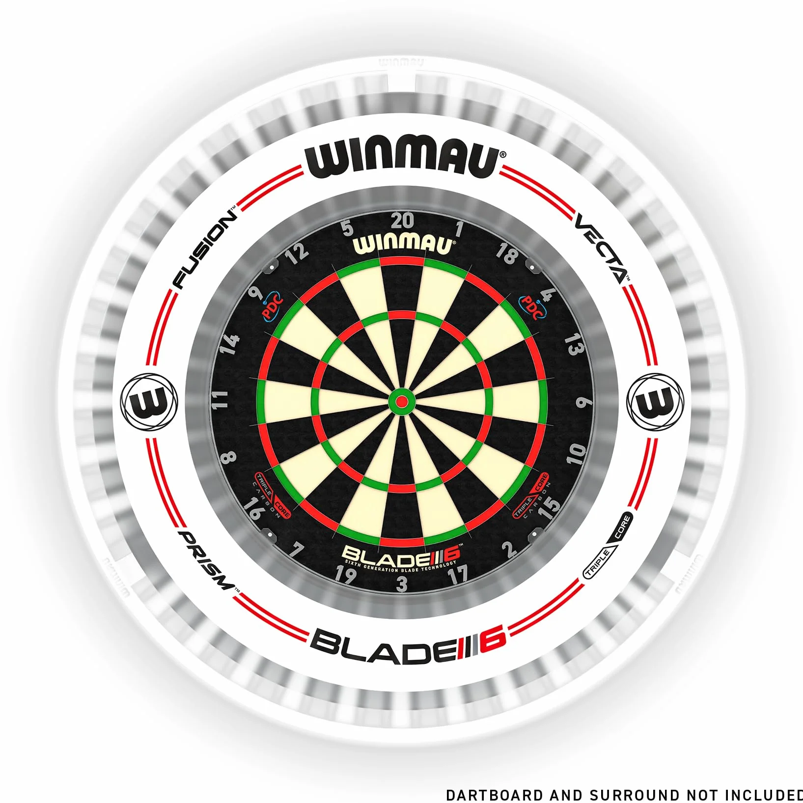 WINMAU Plasma Dartboard Light Range - Original Black Plasma Light | Plasma Ice White Light