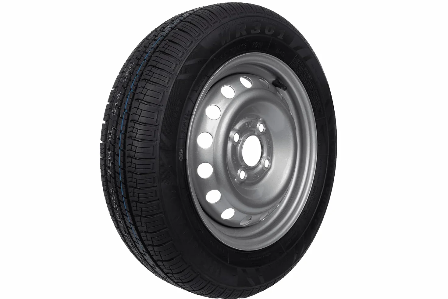UNITRAILER Ruota per rimorchio rinforzata 155/70 R13 XL, 4JX13 4x100