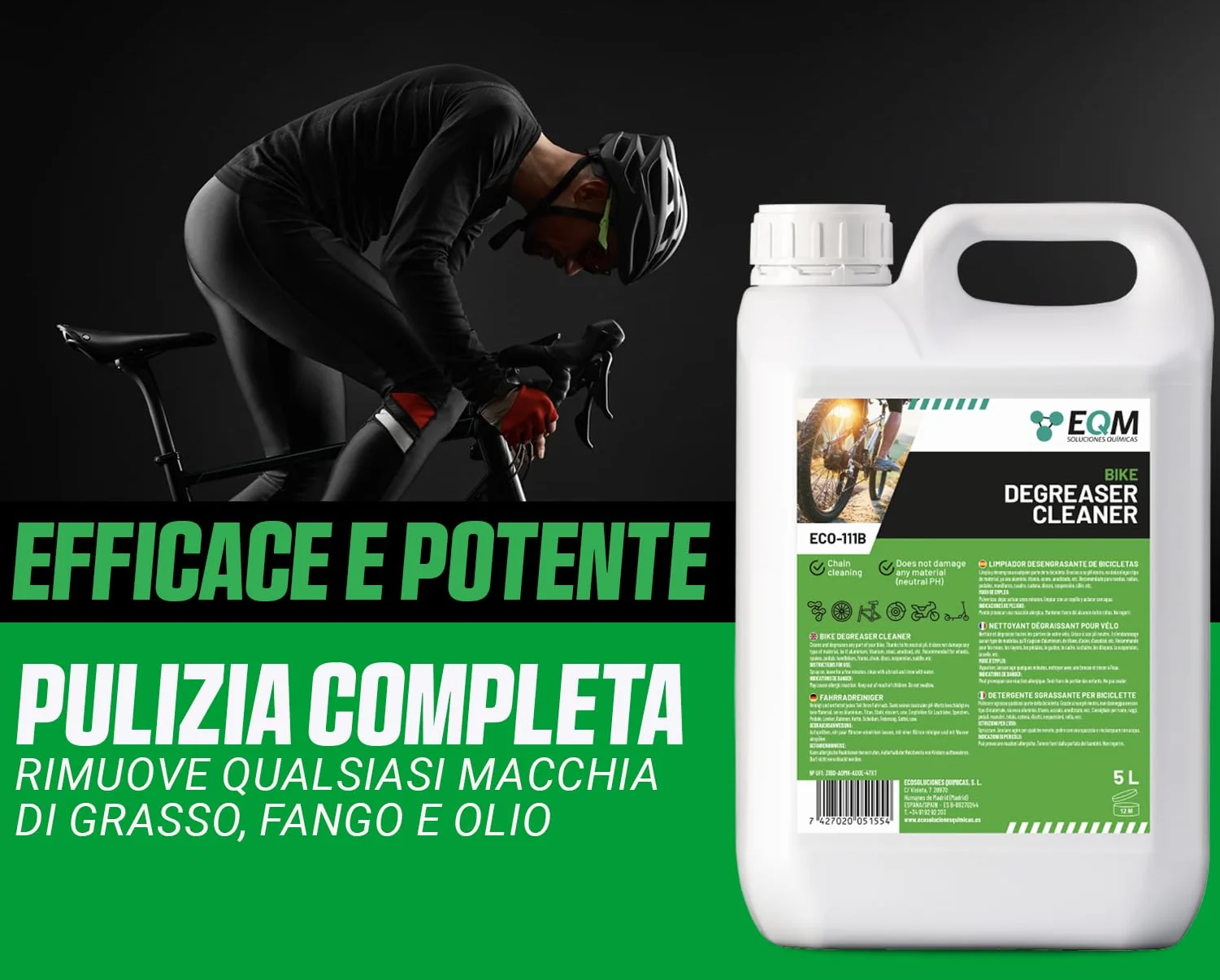 Sgrassatore Neutro per Biciclette 5L ECO-111B