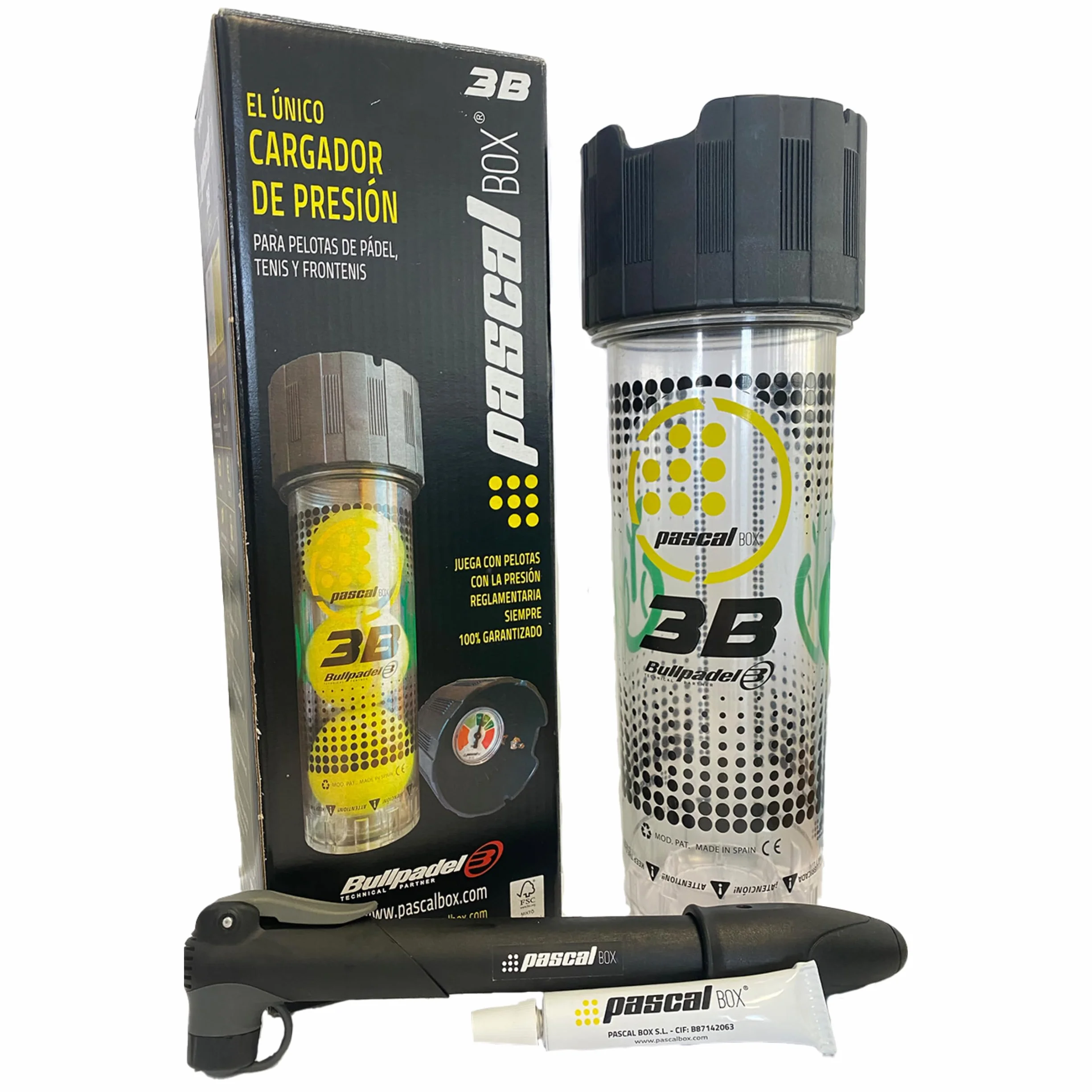 Pascal Box Pressurizzatore per palline da padel con pompa
