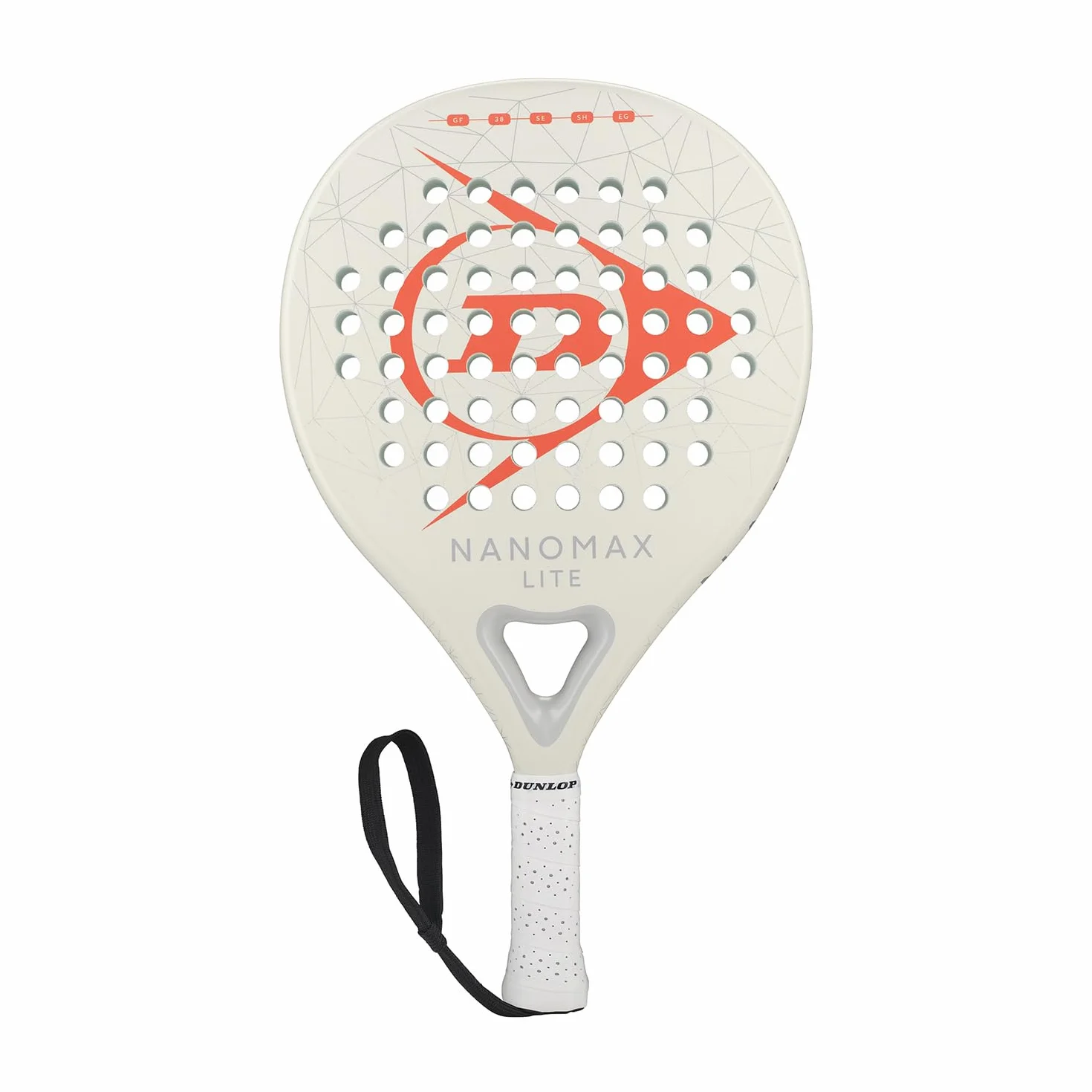 DUNLOP Padel Bat Nanomax – Forma ibrida, telaio in grafite, bilanciamento medio