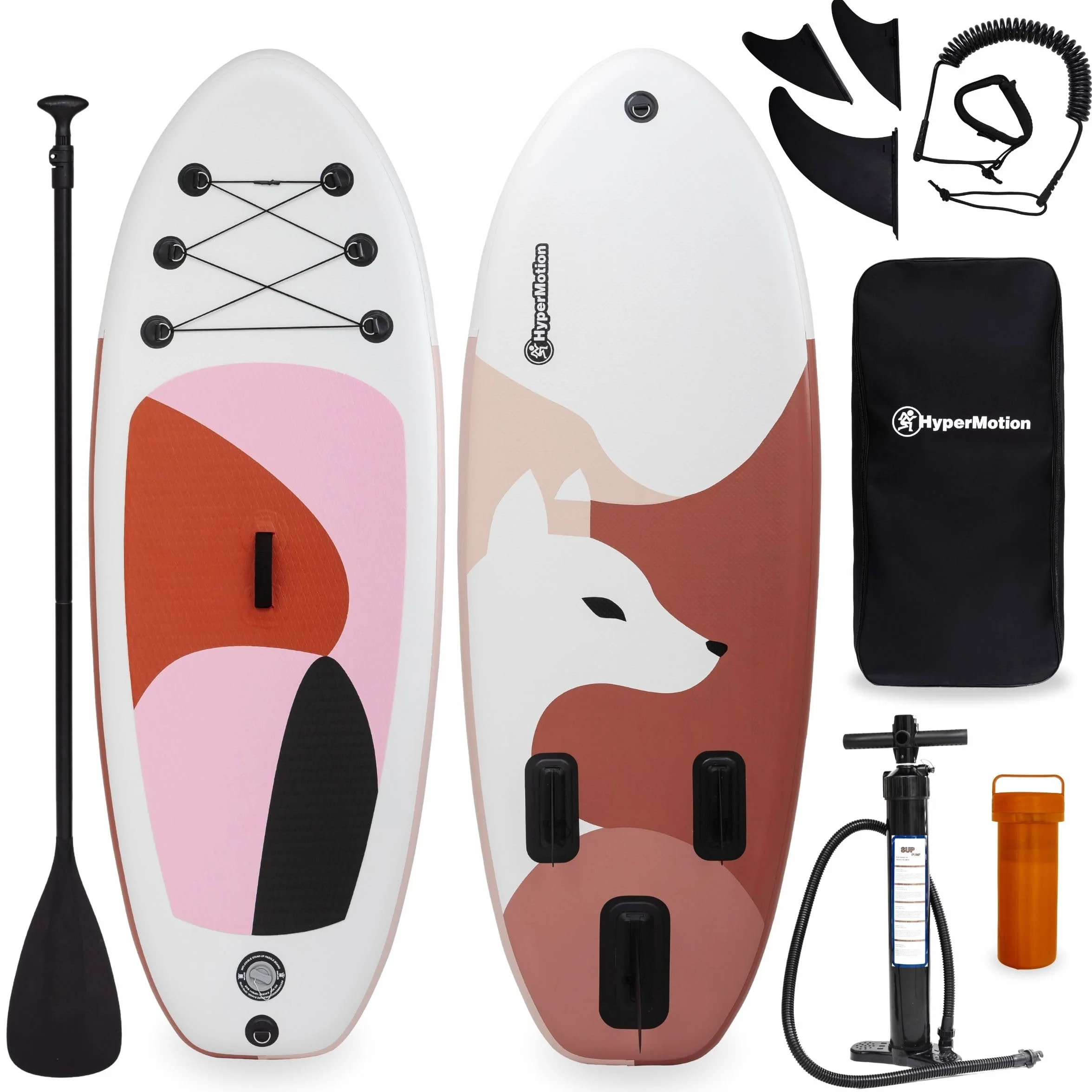 HyperMotion Tavola da SUP gonfiabile per bambini 15 cm paddleboard set con pagaia regolabile pompa guinzaglio zaino impermeabile 130 kg