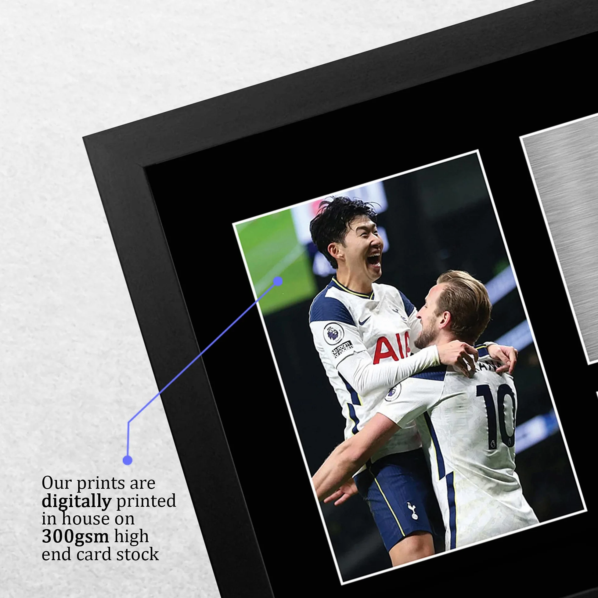 Harry Kane & Son Heung-min Autografata Foto A4 Cornice Regalo Calcio