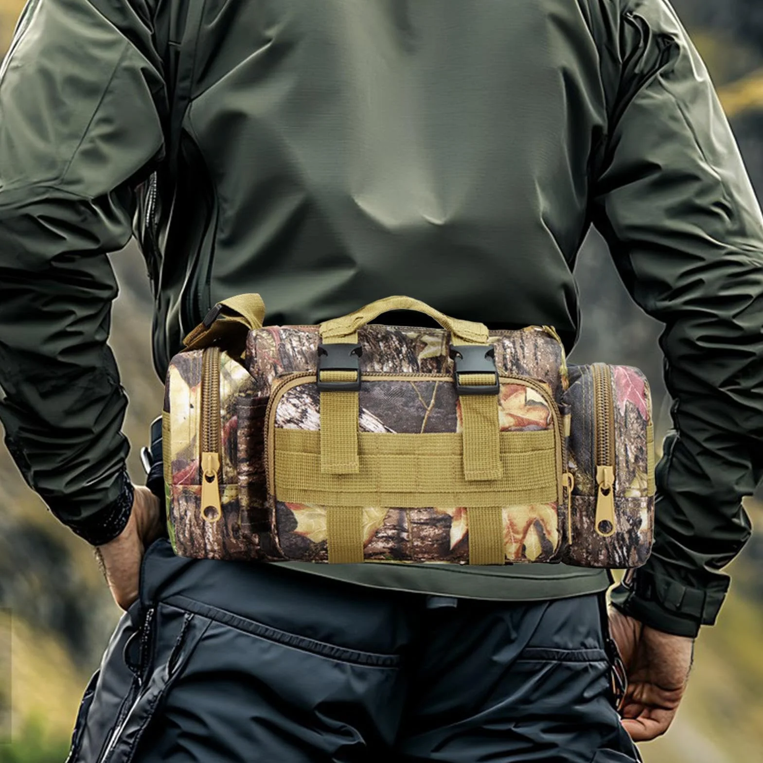 Borsa impermeabile mimetica Treestand per caccia con grande capacità e più tasche