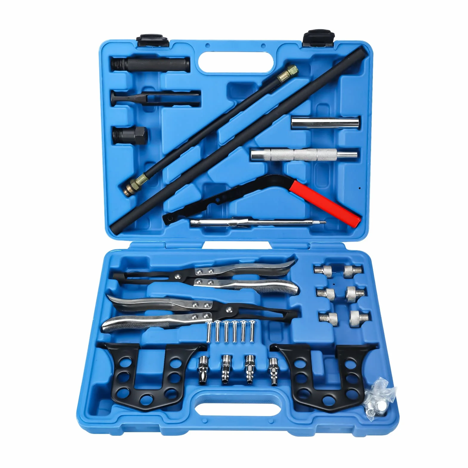 BOOMSTART Set di riparazione della testa del cilindro del compressore della molla della valvola Kit di strumenti di rimozione della molla Estrattori della guarnizione dello stelo della valvola per