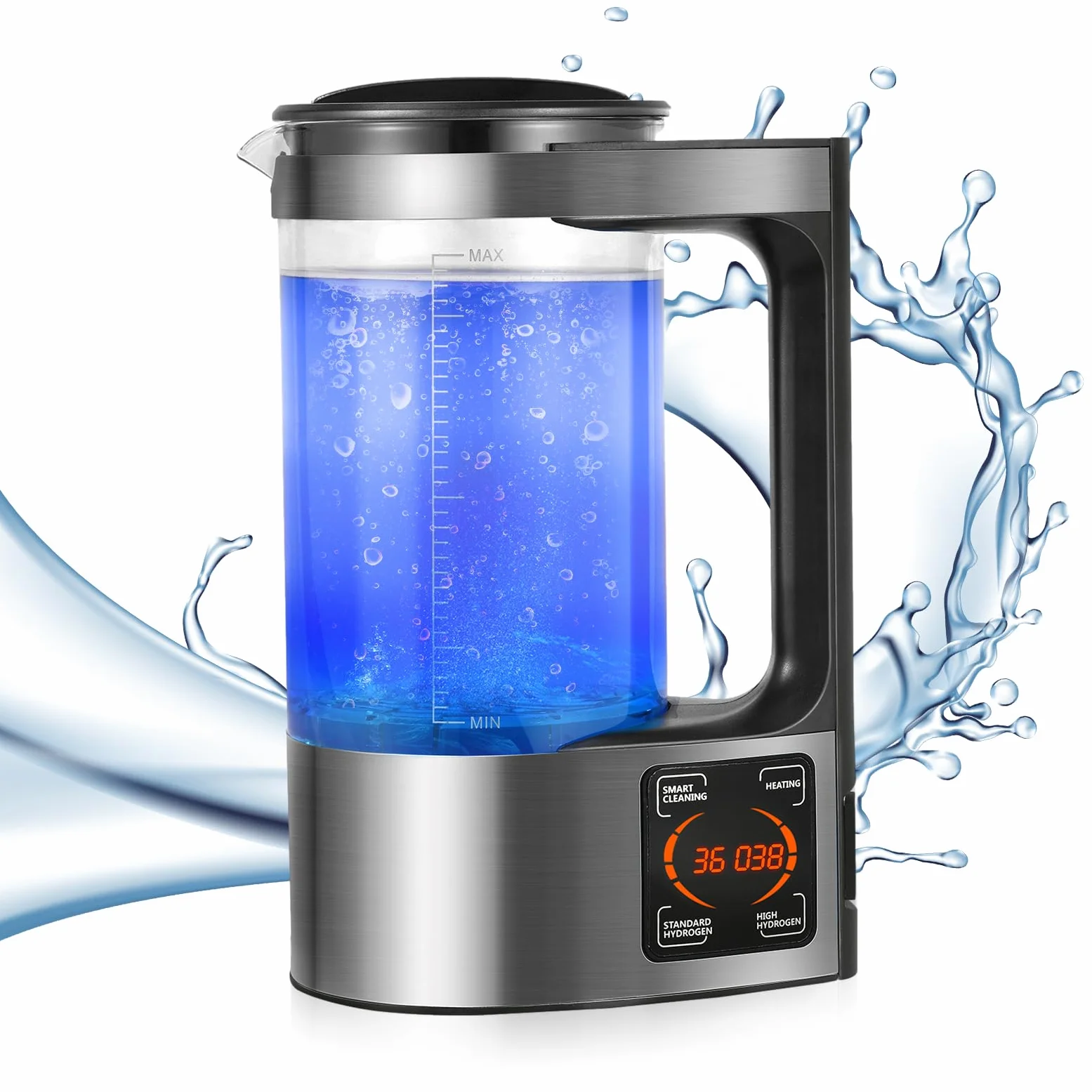 Generatore di idrogeno, ricco di idrogeno portatile generatori di idrogeno termostato generatore di idrogeno con touch screen LED e termostato per la casa aziendale