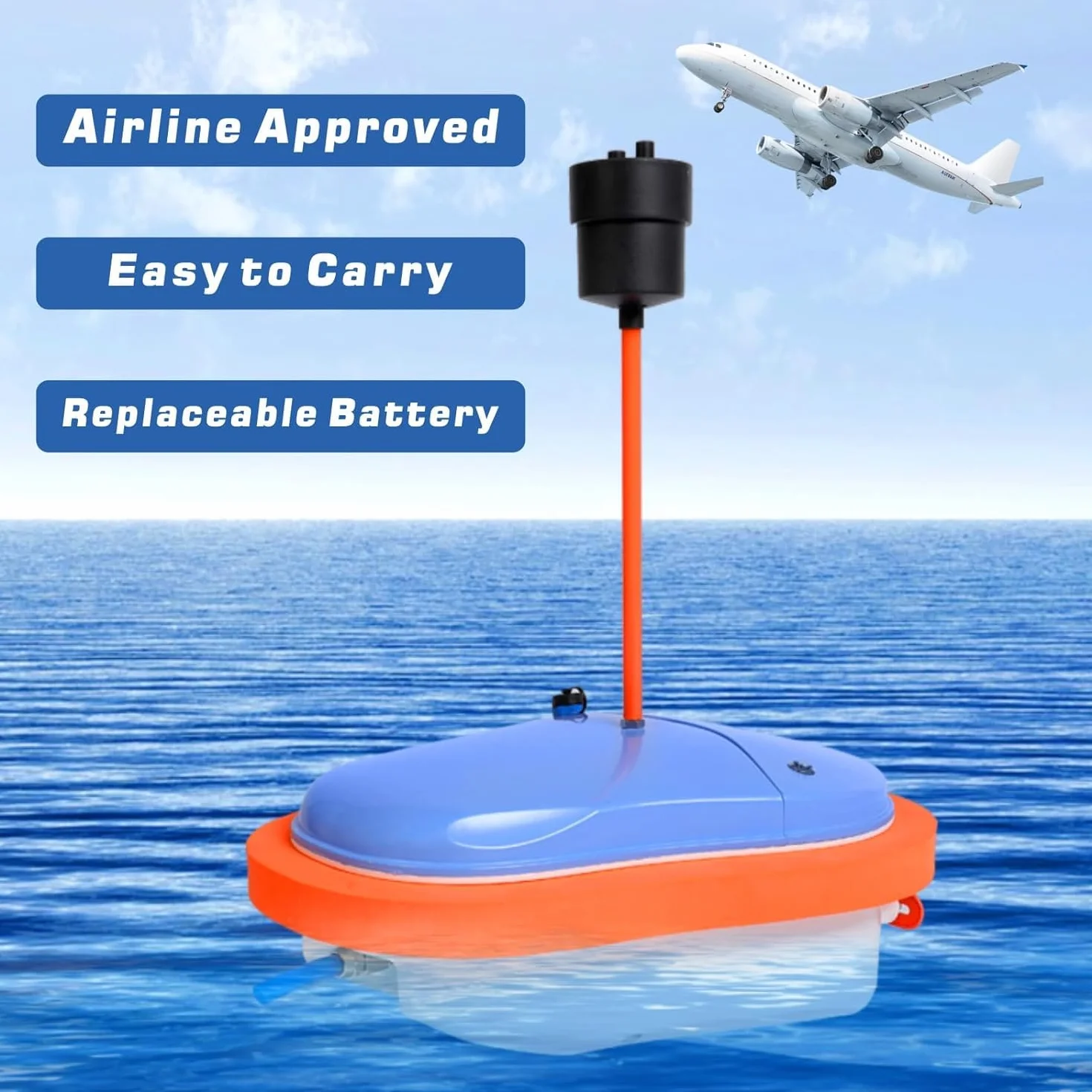Set di sistema di immersioni subacquee ricaricabile, sistema di immersione senza serbatoio approvato dalla compagnia aerea con tubo, regolatore di respirazione subacquea, batteria