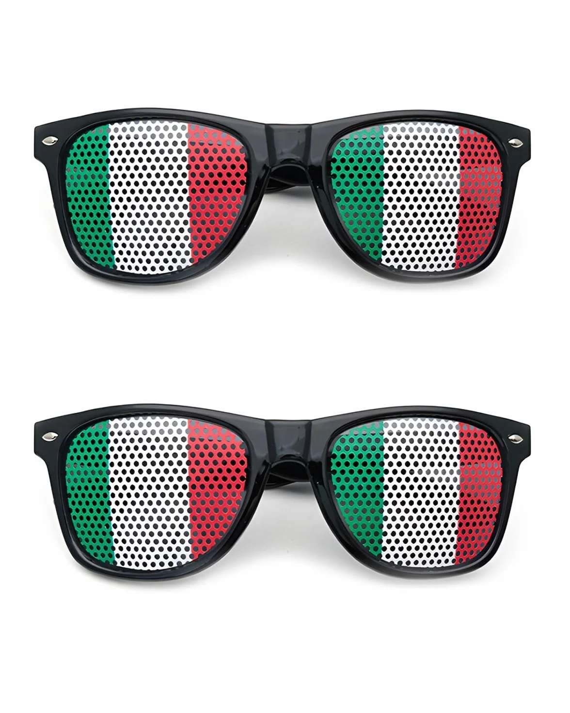 Occhiali Italia Tricolore 2 Paia Tifosi Azzurri Nazionale Calcio