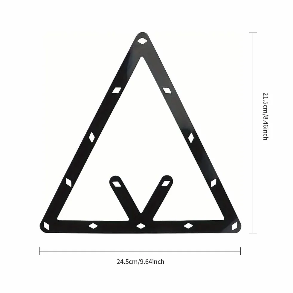PolyMath Biliardo Pool Ball Rack Set Triangolo Accessori 8 9 10 Ball Snooker