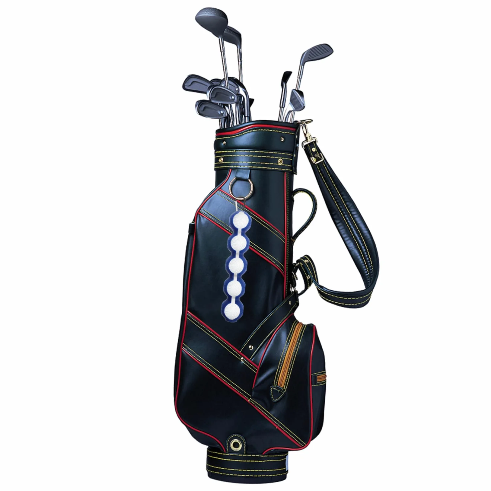 BESPORTBLE Porta 5 Blu Silicone Golf da a o Moschettone Palline e in Professionale Facile Trasportare Comodo da Appendere Protezione a Pantaloni Sacca per
