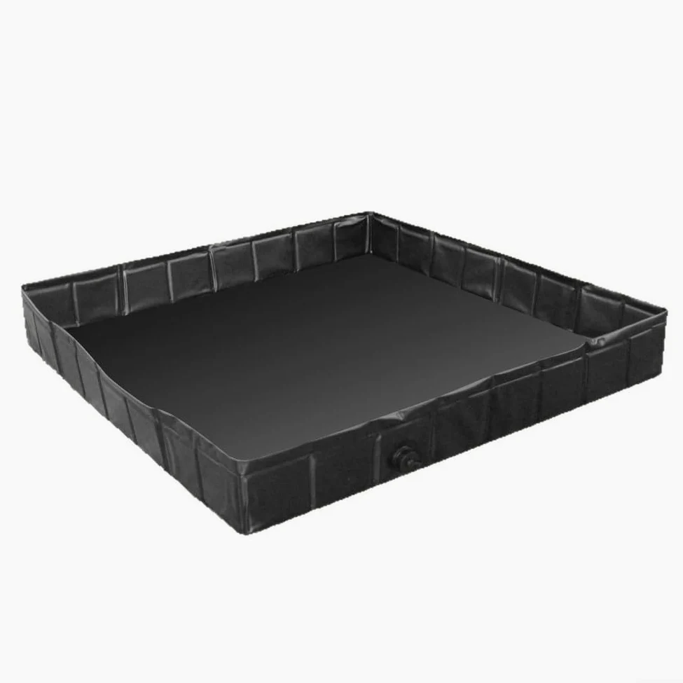 Base doccia pieghevole da campeggio, piatto doccia portatile con tubo di scarico, bacino doccia esterno per camper