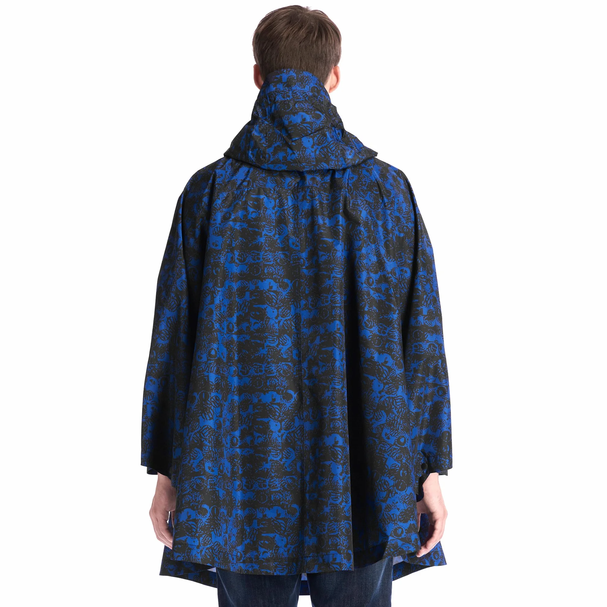 Inter - Giacca/Poncho Impermeabile, Collezione Esclusiva Rain, Unisex-Adulto, Adatta per Tutte le Stagioni e Occasioni, Prodotto Ufficiale