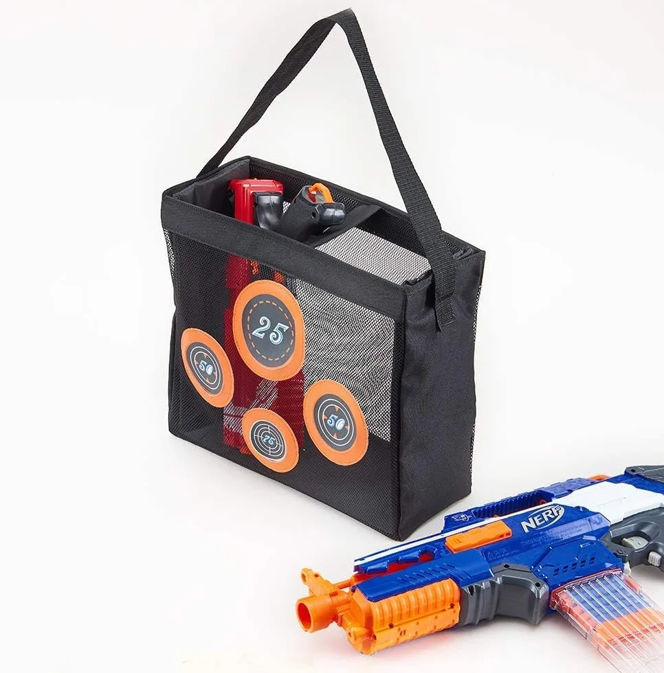 Borsa portatile per bersagli per esercitazioni Toyer Foam Blasters per pistole Nerf N-Strike Elite/Mega/Rival