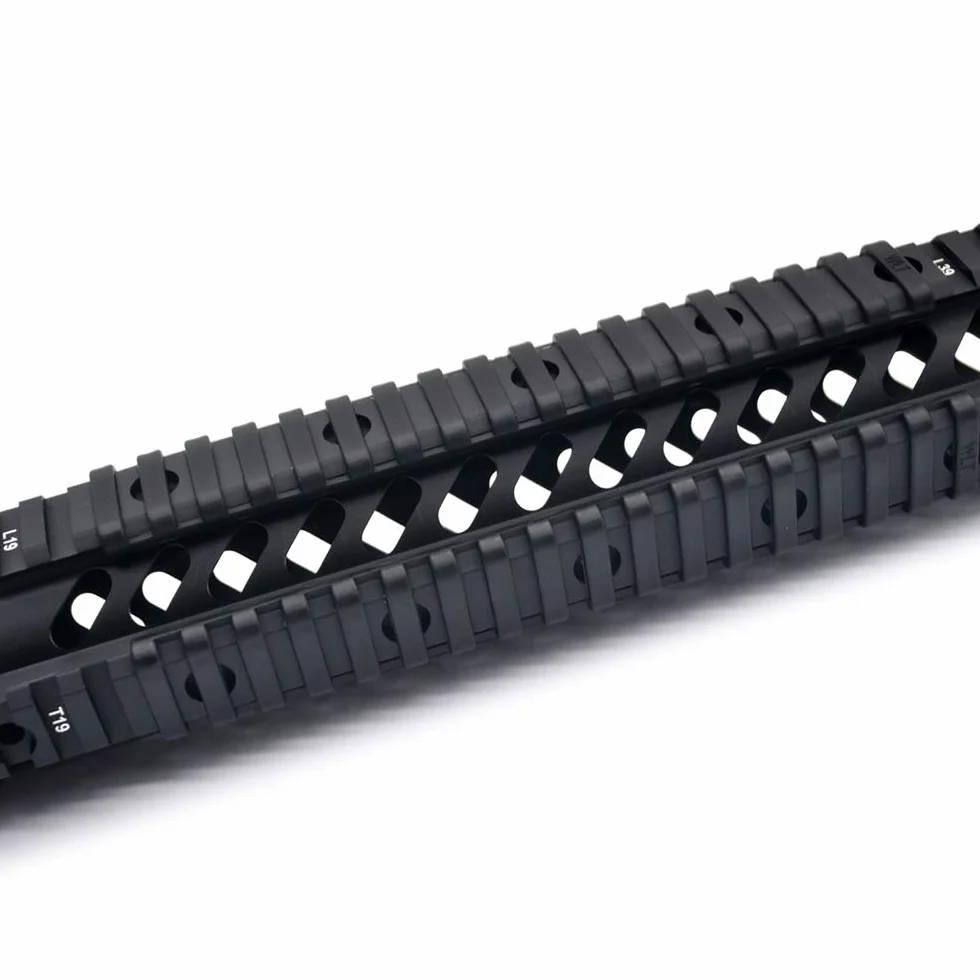 Trirock 4-Pack Black Heat Resistant Rifle Handguard Protector Rubber Ladder Rail Cover for Weaver Picatinny Rail