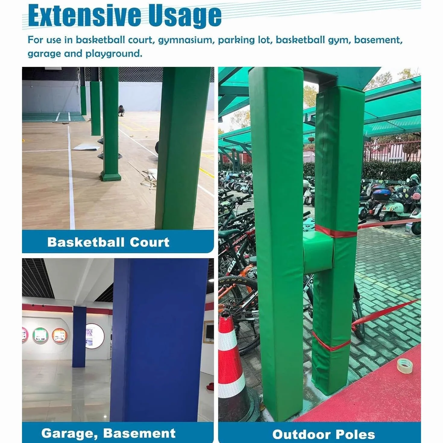 Palo da basket all-weather imbottitura in schiuma 15x15cm Pad protettivo universale per MMA arti marziali boxe