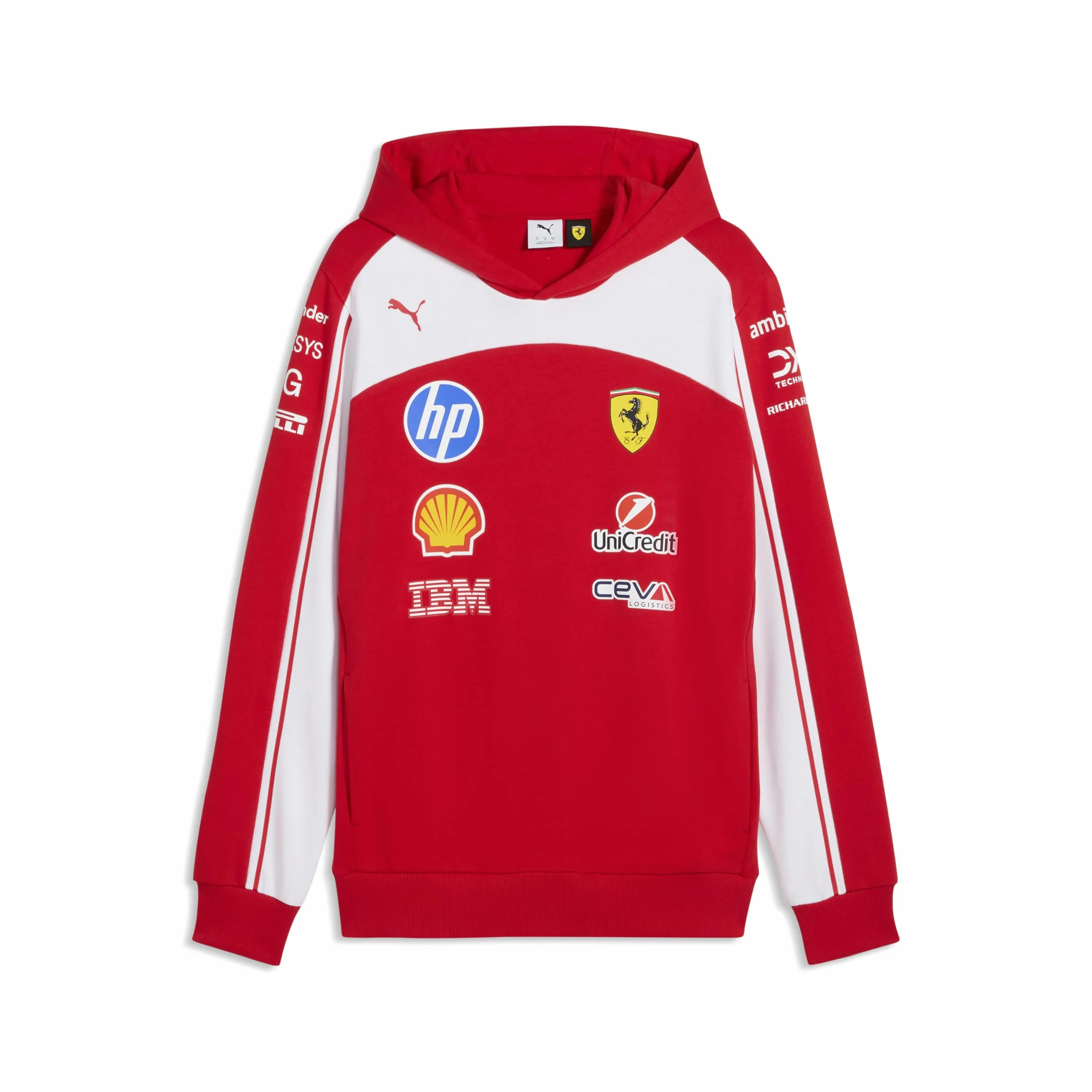 PUMA Scuderia Ferrari F1 2026 Felpa con Cappuccio Team Uomo Rosso