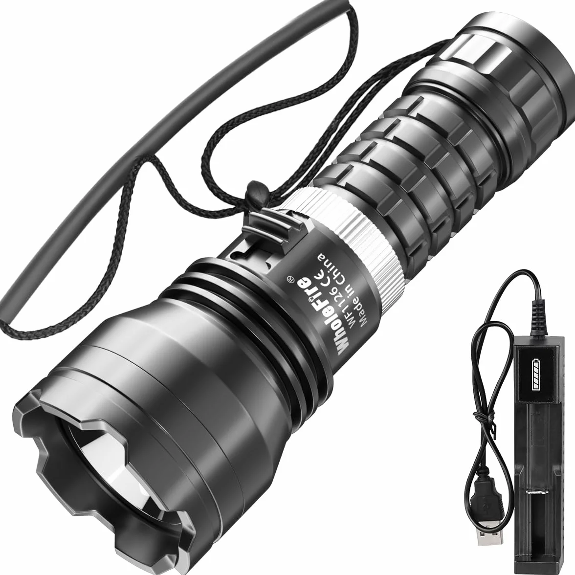Lampada da immersione LED XHP70 10000 lumens IPX8 impermeabile 50m torcia subacquea ricaricabile