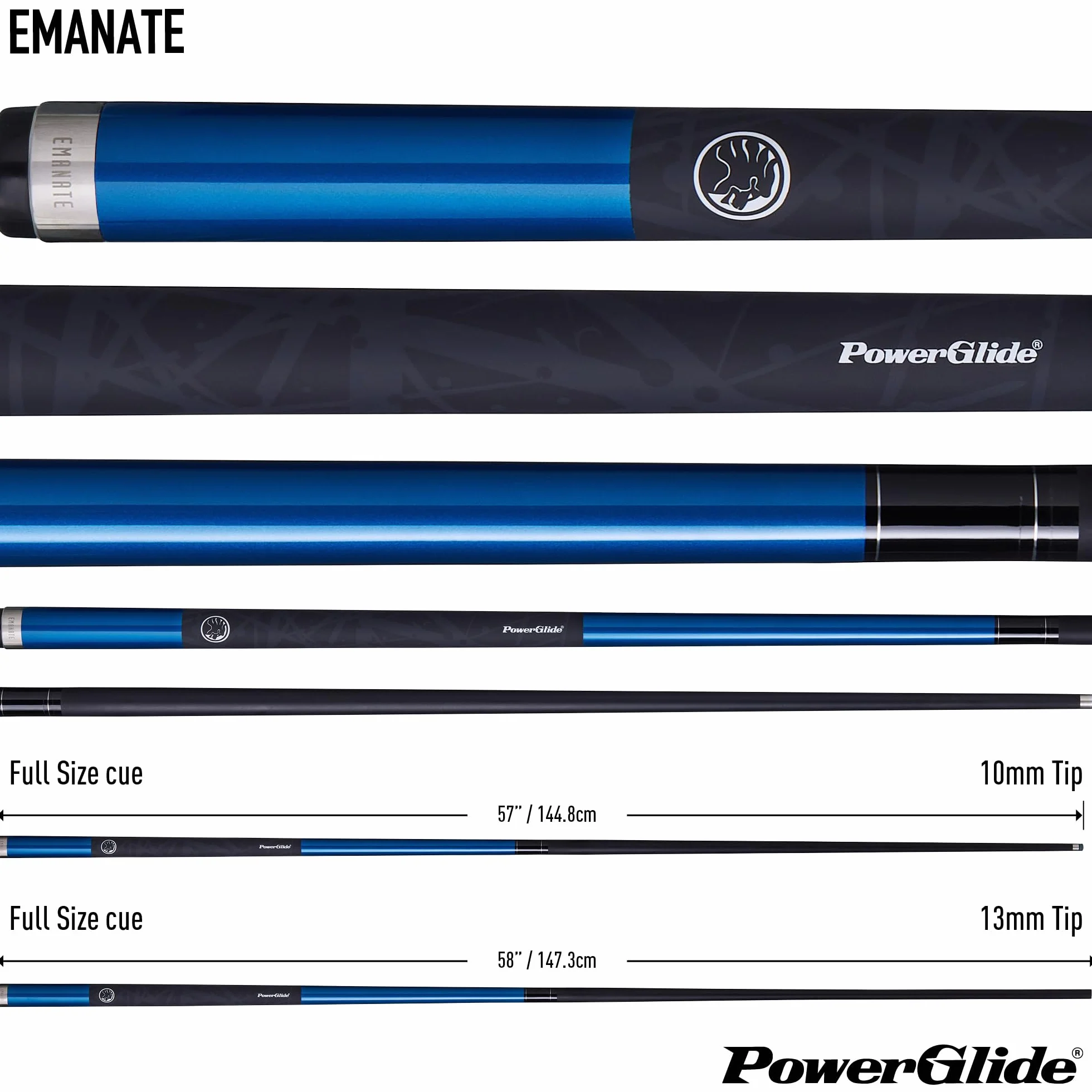POWERGLIDE Emanate Stecca da Biliardo Unisex Adulto