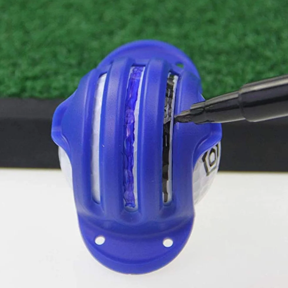 Pennarello per palline da golf, strumento per disegnare e allineare la linea, modello di allenamento con 3 penne