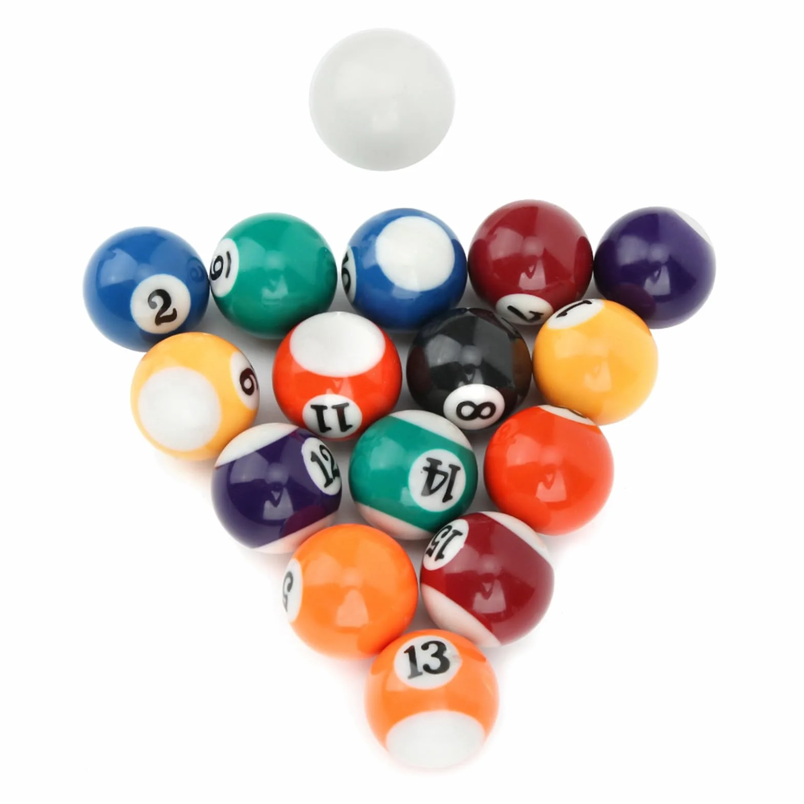 Set di Palline da Biliardo 16 Pezzi 32mm Resina