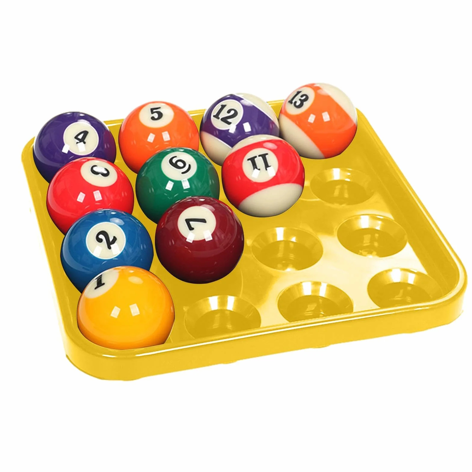 Vassoio per palline da biliardo in ABS 16 palline