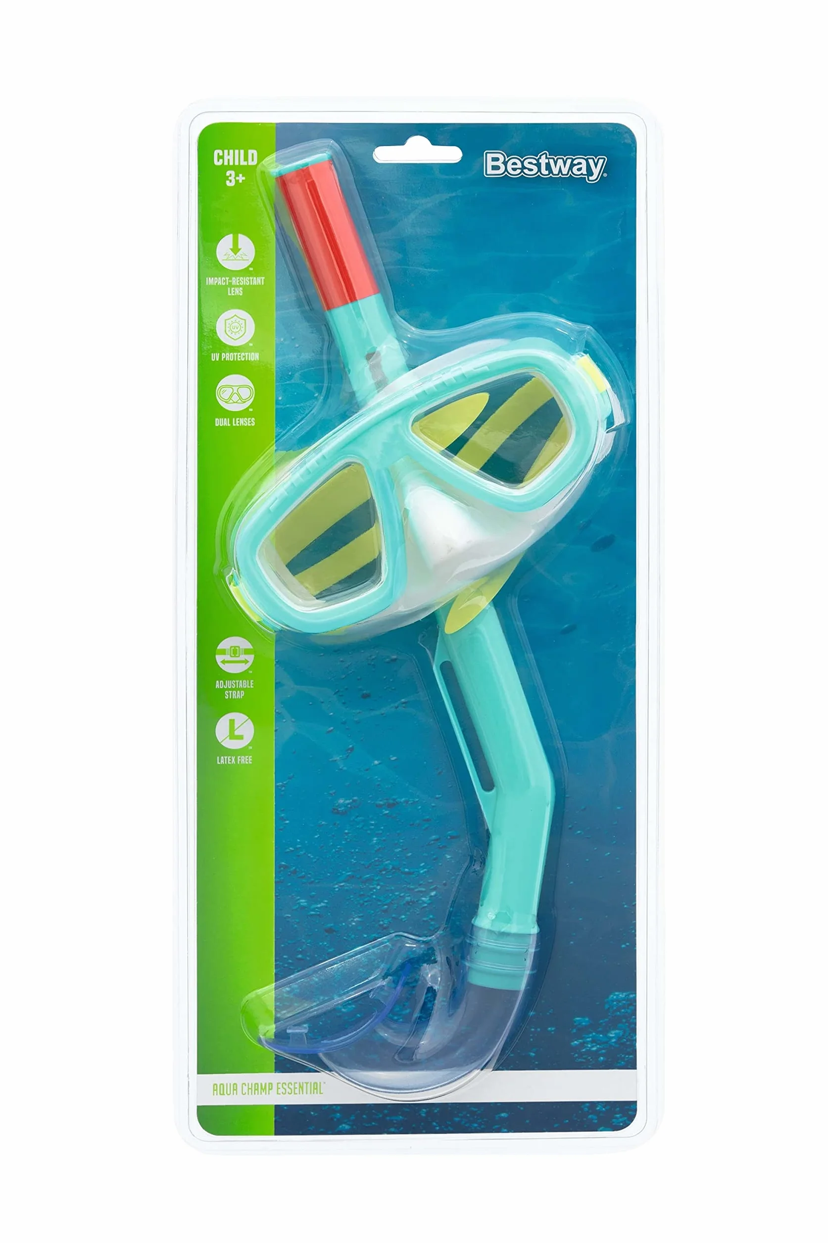 Bestway Aqua Champ Essential Maschera da snorkeling bambini 3+ anni