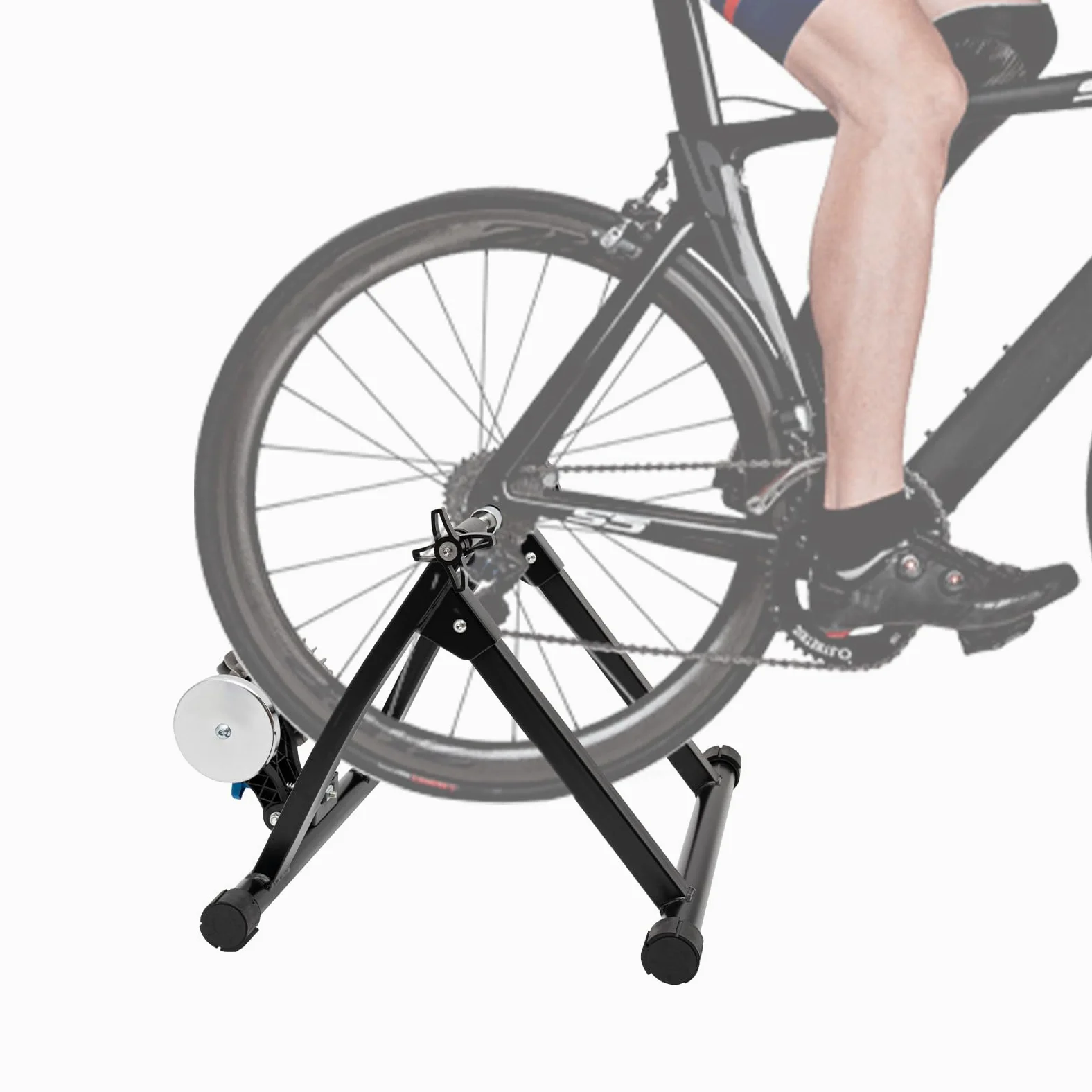 Cyclette, pieghevole, per pneumatici da 26 – 29 pollici, per mountain bike e bici da corsa