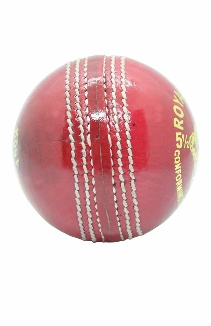 Palline da Cricket Rosse 156g Vera Pelle Confezione 6