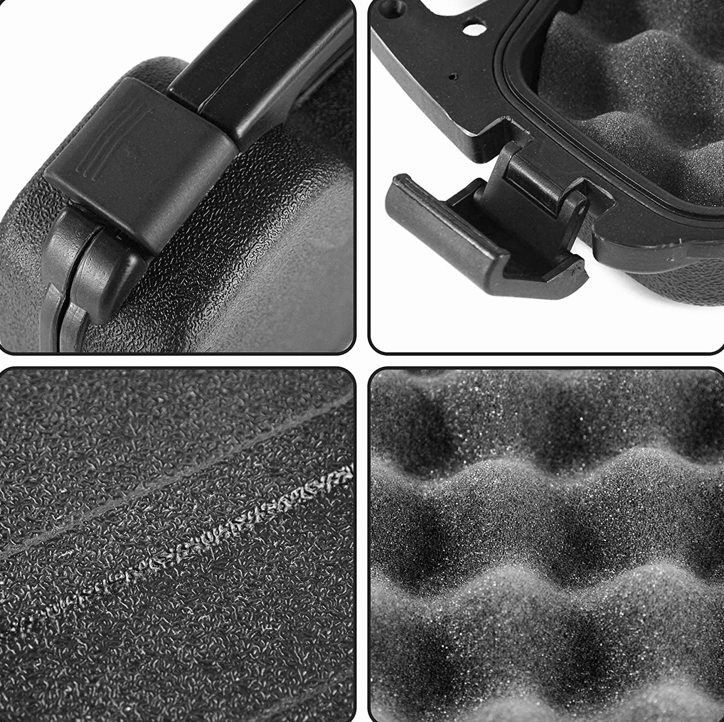 VicBre Custodia rigida per pistola con schiuma impermeabile e chiudibile a chiave