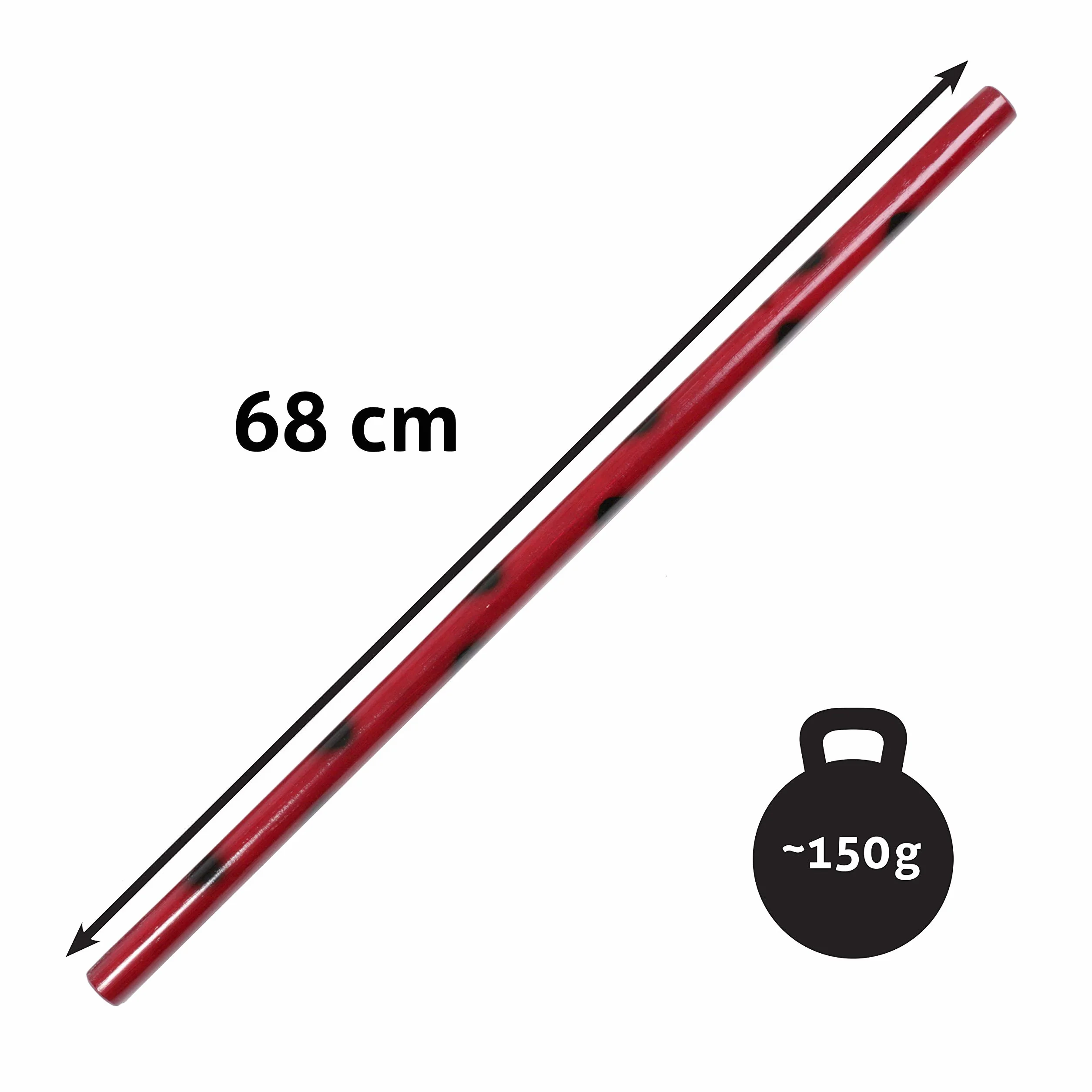 DEPICE W-ESRS-V2 Escrima Rosso Nero Tinta Unita