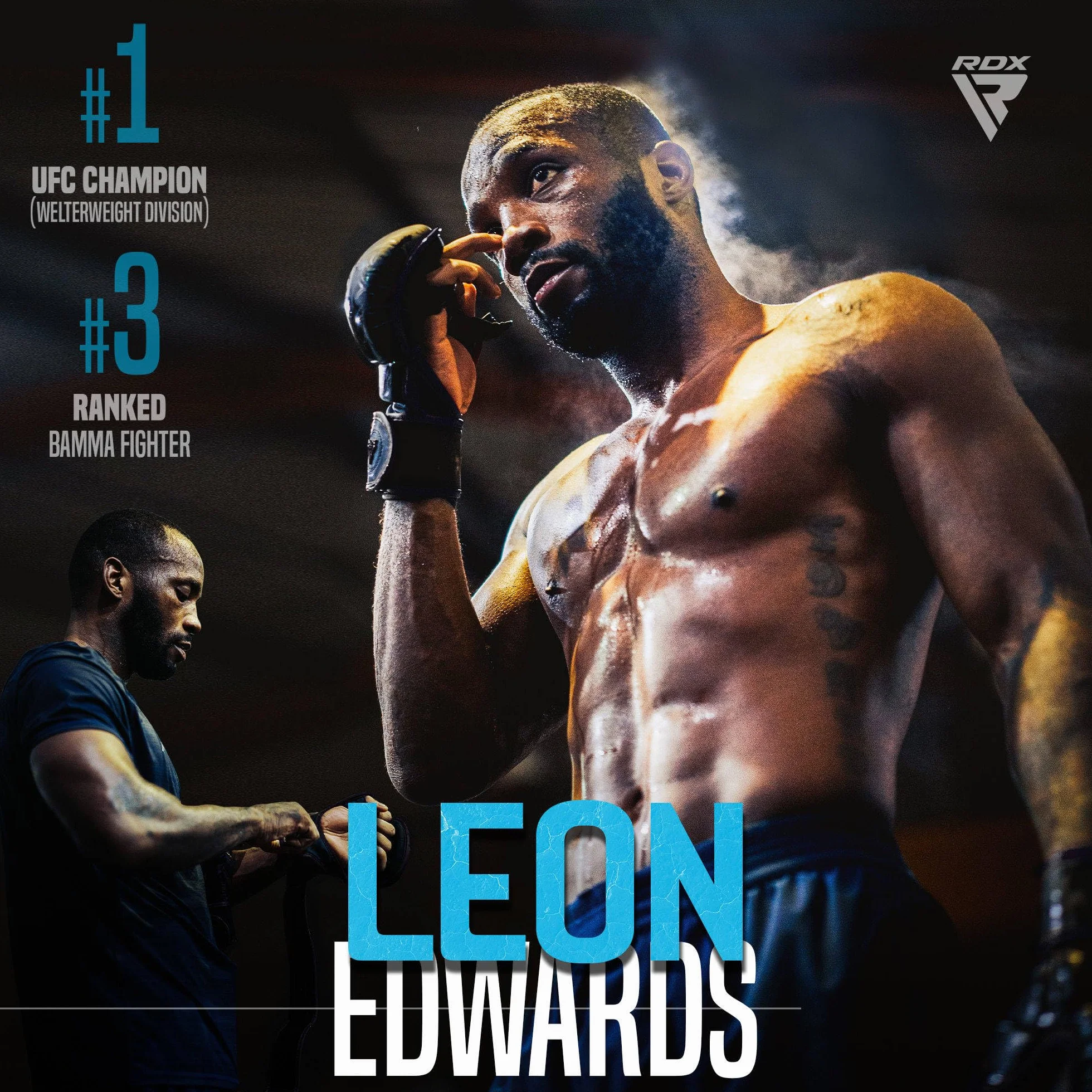 RDX Guanti MMA per Arti Marziali Grappling Allenamento, Maya Hide Cuoio Kara Sparring Guantoni per Kickboxing, Muay Thai, Combattimento in Gabbia, Sacchi Pugilato, Sacco da Boxe