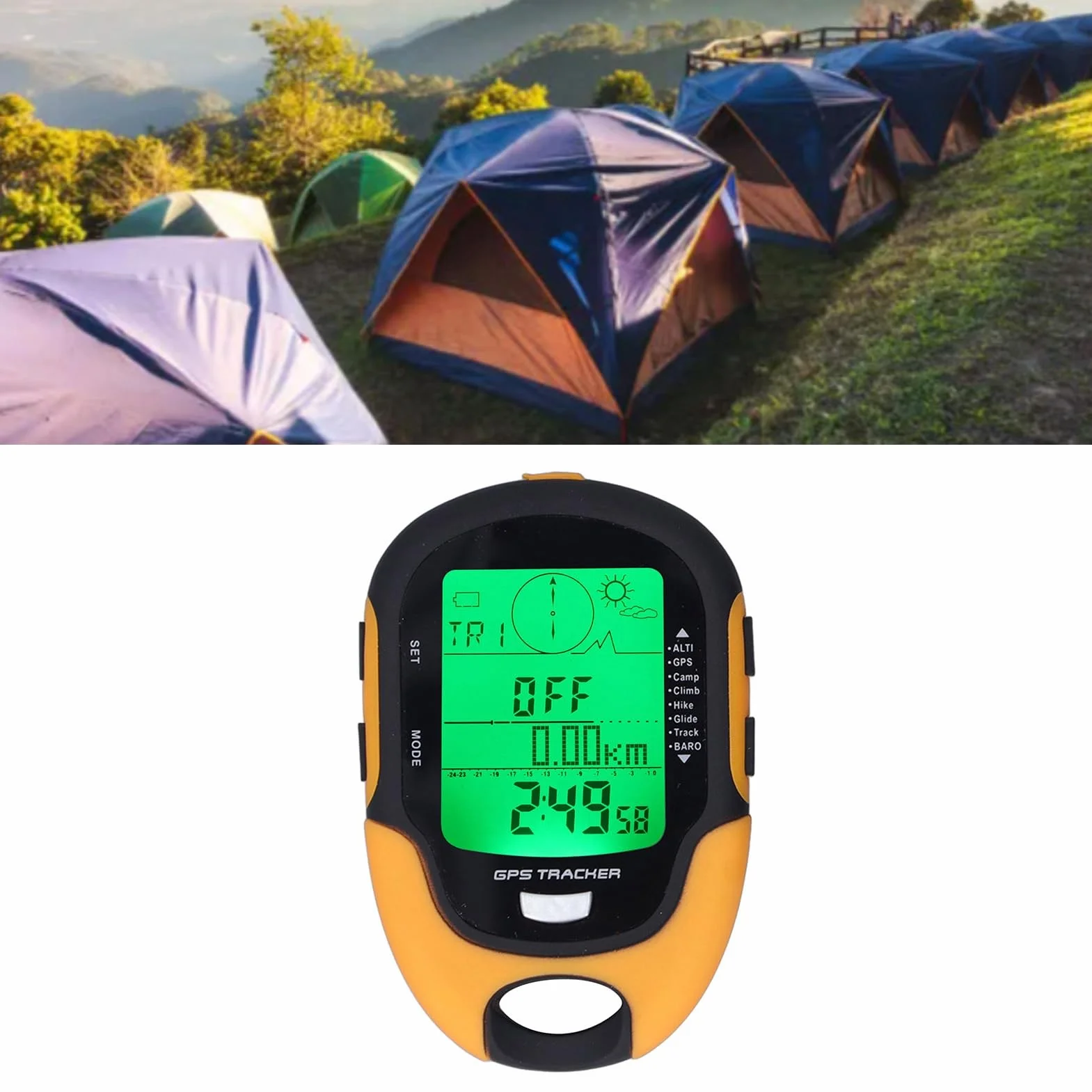 Misuratore Multifunzione GPS Altimetro Elettronico Barometro Termometro Igrometro Bussola Digitale Impermeabile Accessori Professionali
