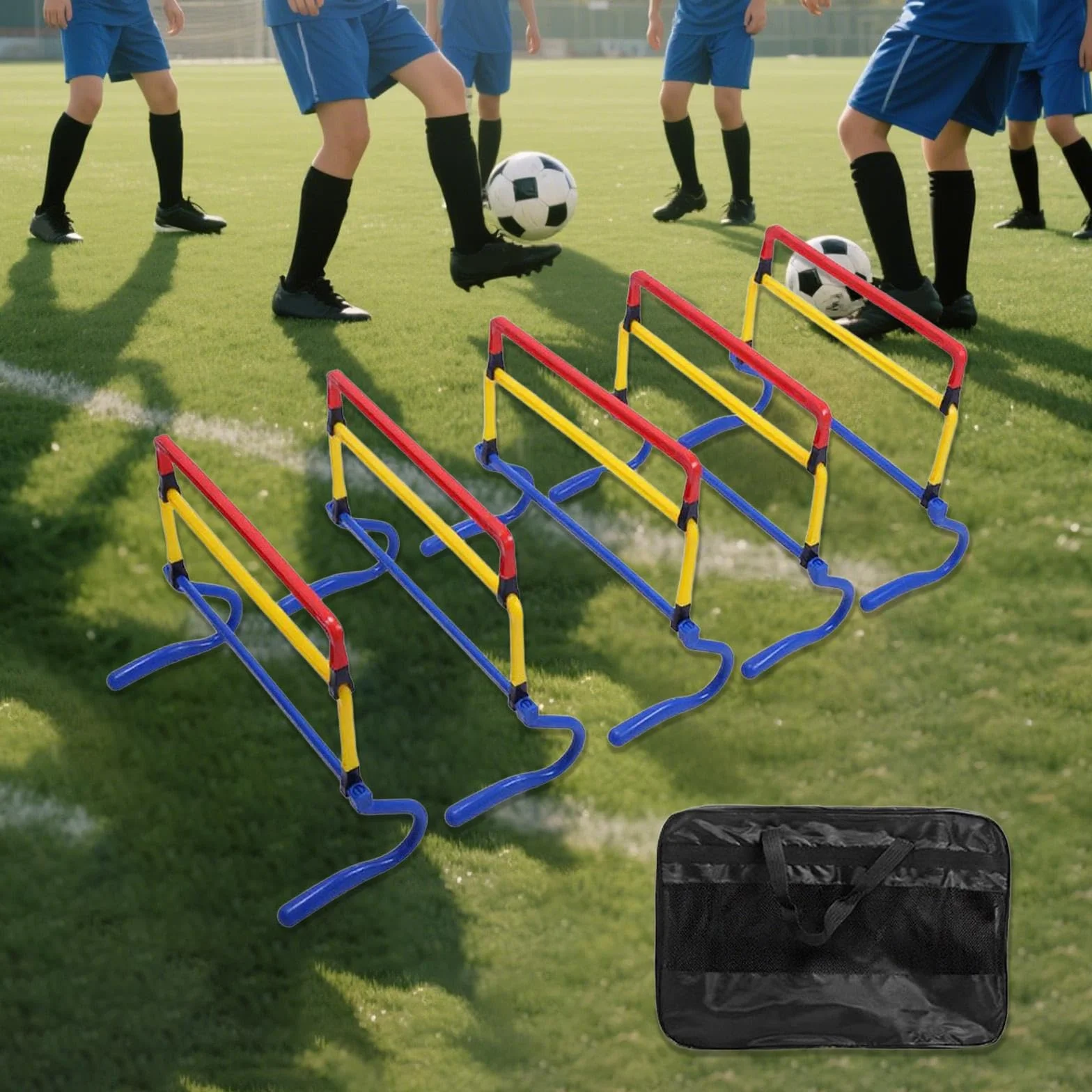 Ostacoli per l'allenamento agilità velocità regolabili in altezza per atleti