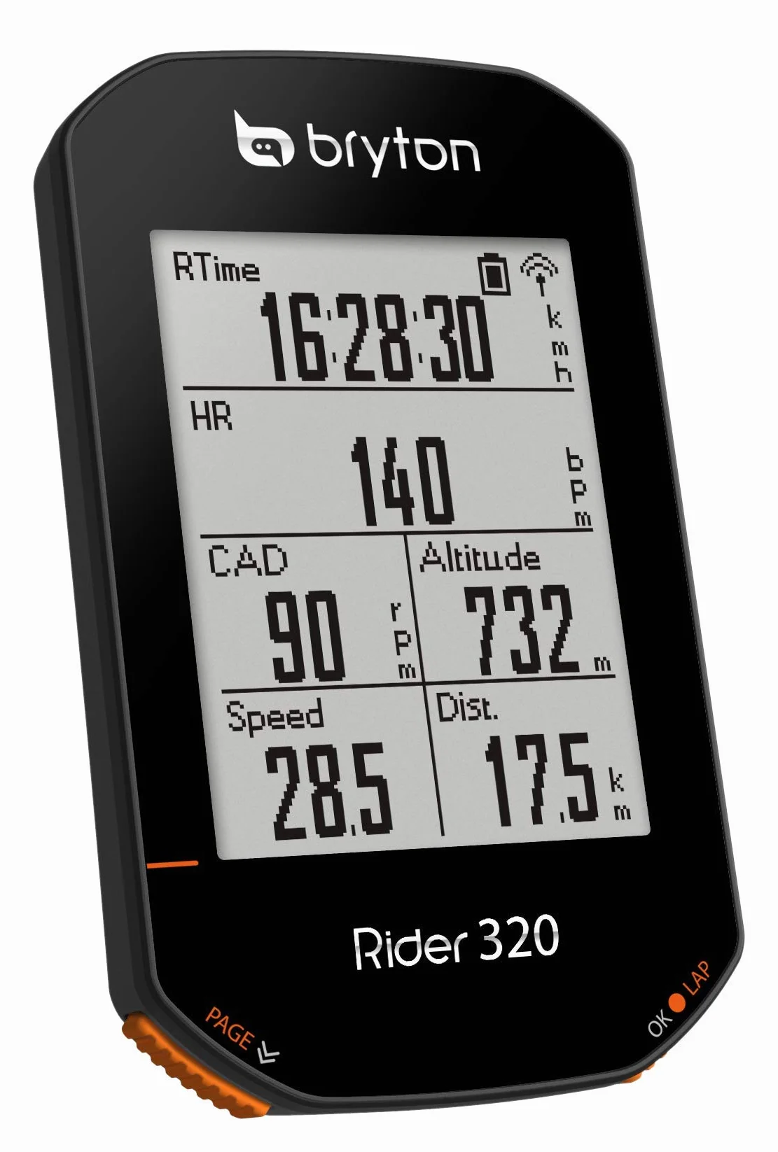Bryton Rider 320E Ciclo Computer GPS 2.3" Nero