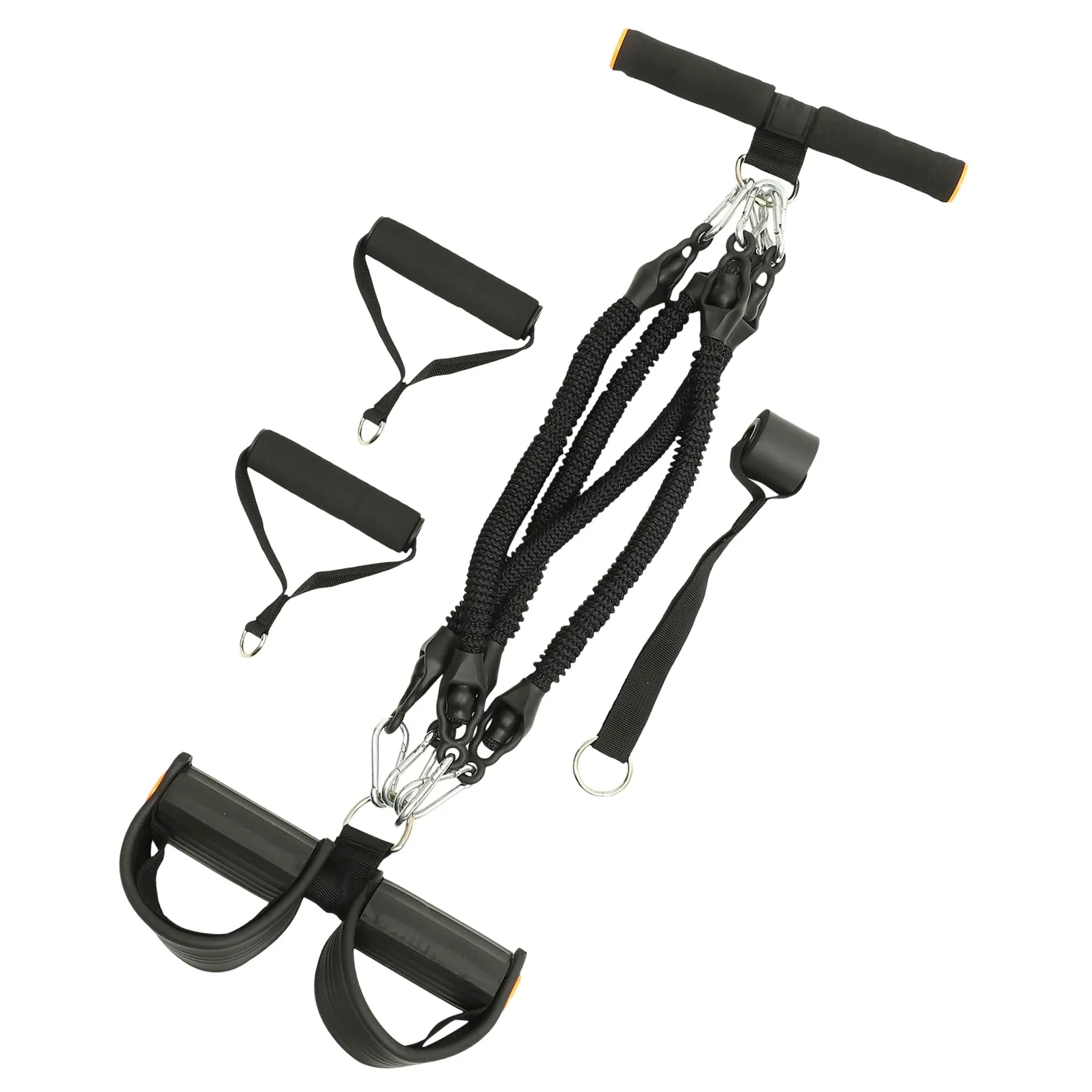 Cabilock Corda Elastica per Addominali con Pedale Resistente per Esercizi di Fitness Casa Fascia Elastica Multifunzionale per Allenamento e Tonificazione senza Logo Design Traspirante e