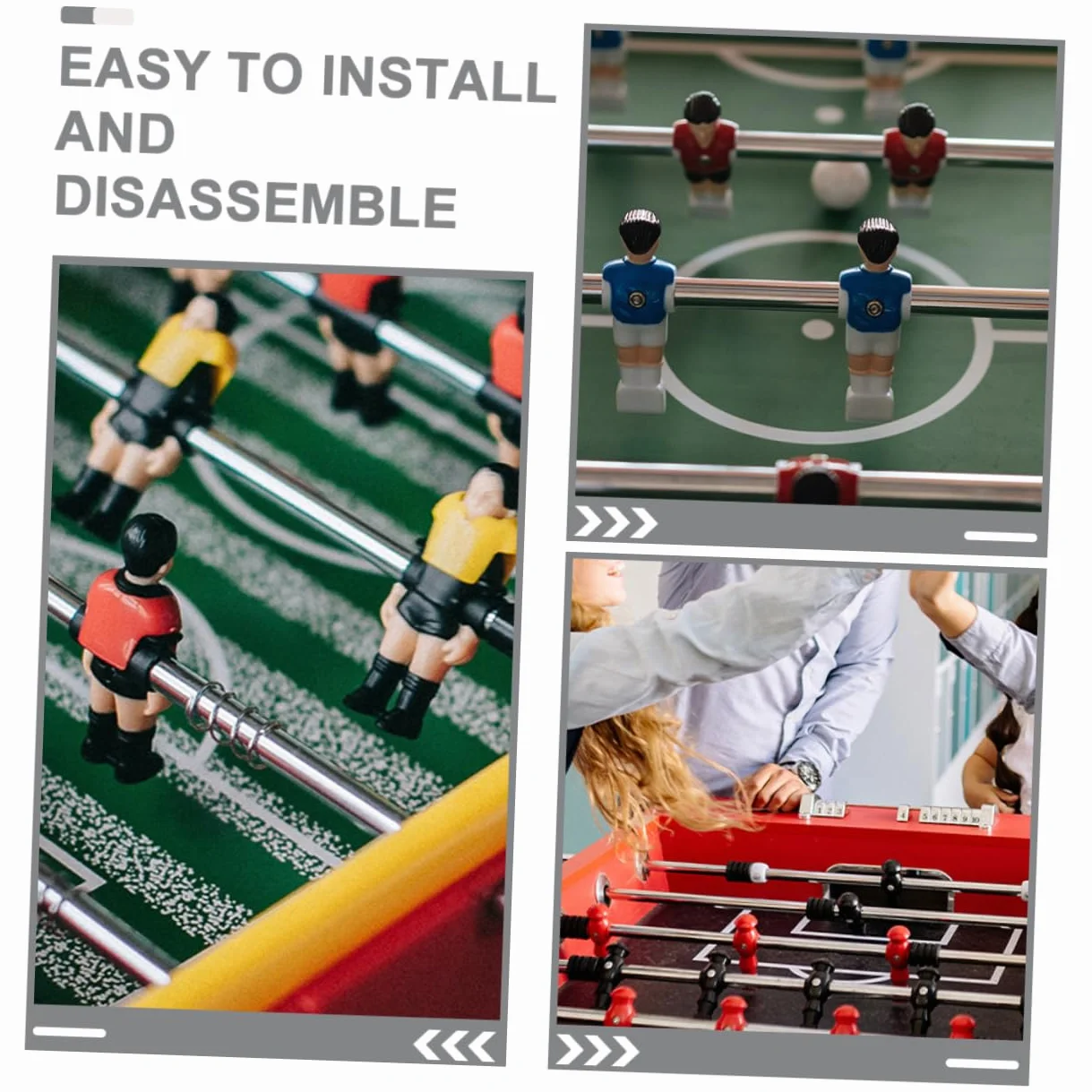 Asta Di Azionamento Per Biliardino in Metallo Maniglia Tavolo Da Calcio Balilla Accessori Compatibile Maggior Parte Dei Tavoli