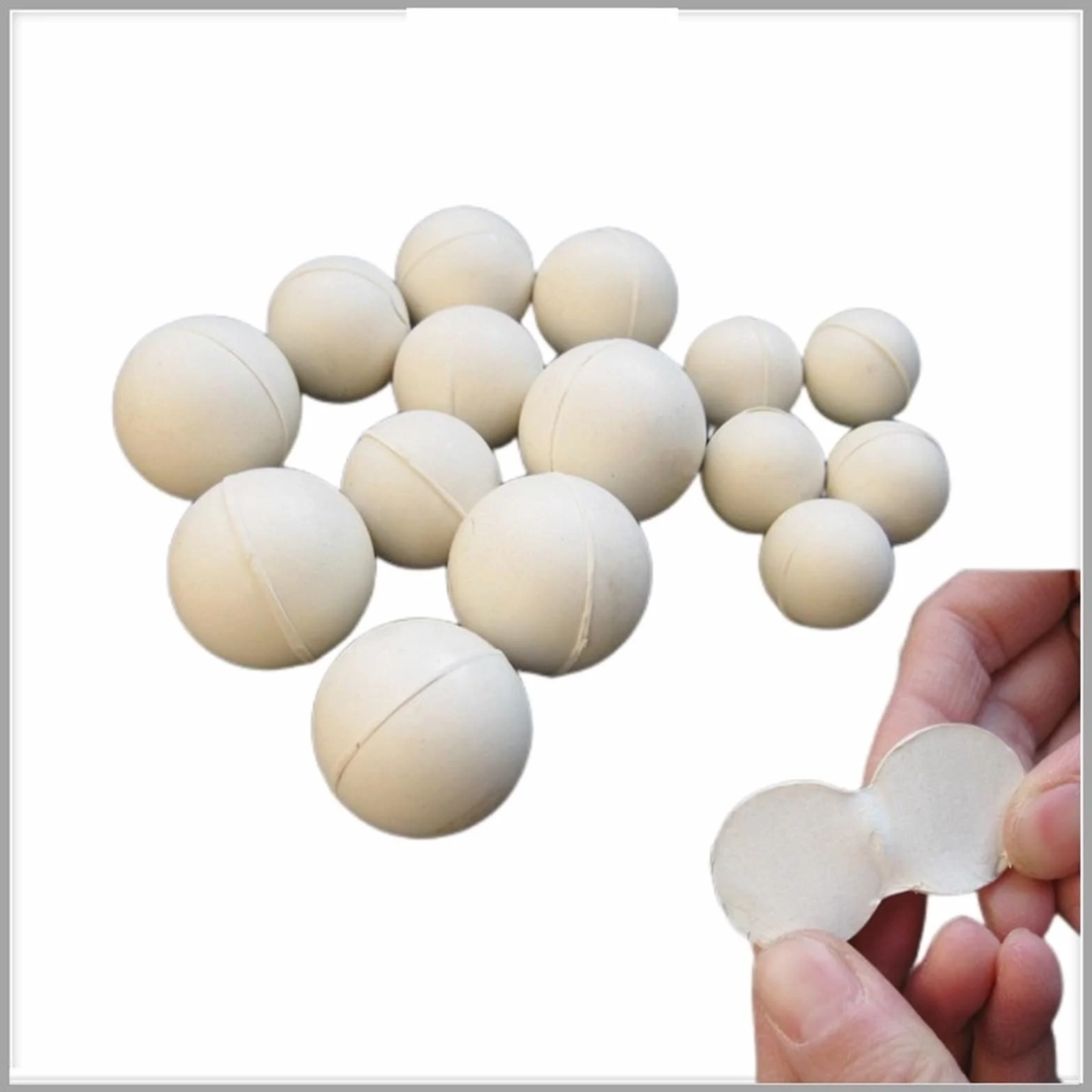 Palline di gomma per setacci 20mm 50pcs pulizia schermo setaccio