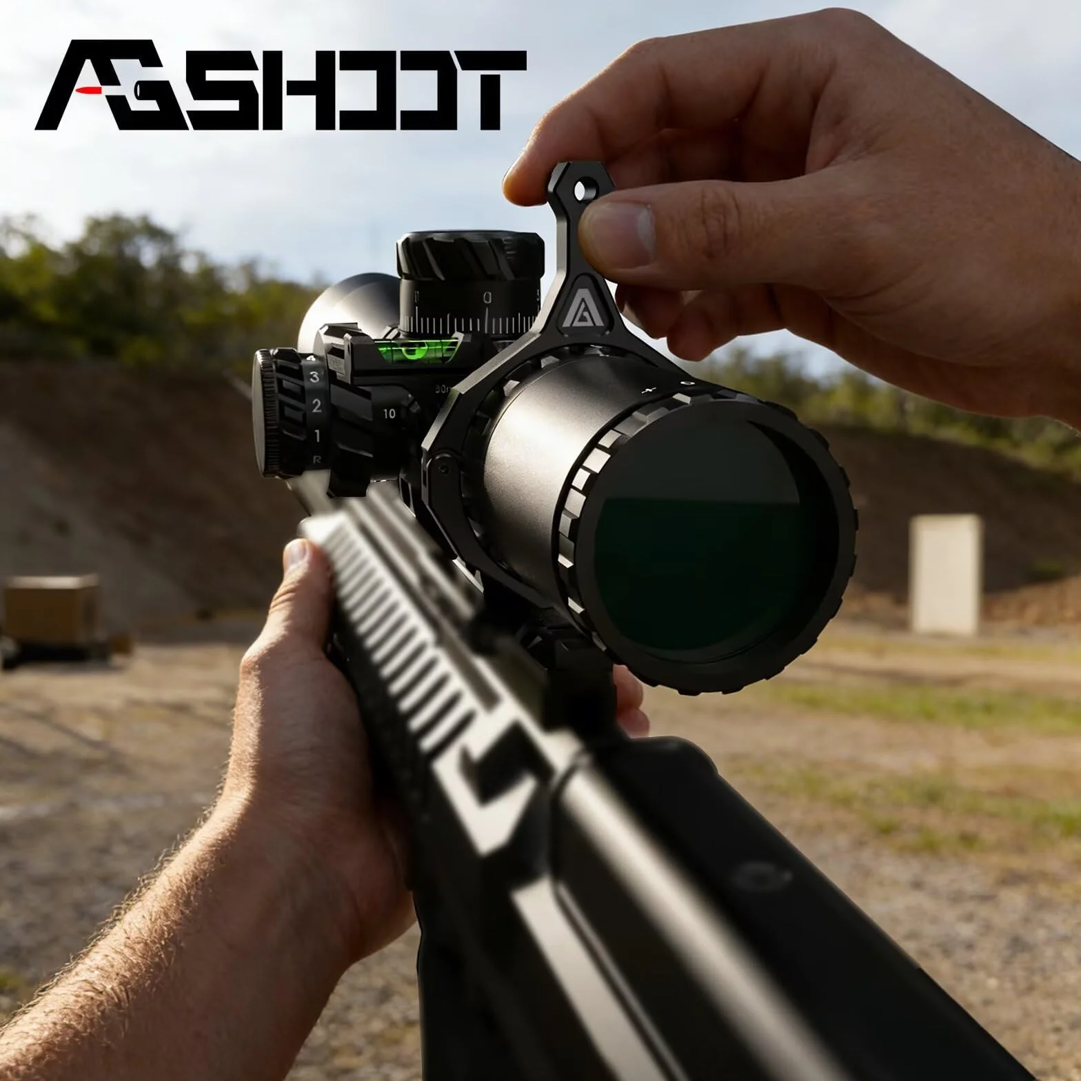 Leva di Regolazione Rapida AGSHOOT Precision per Cannocchiale Compatibile con Anelli 42-46mm
