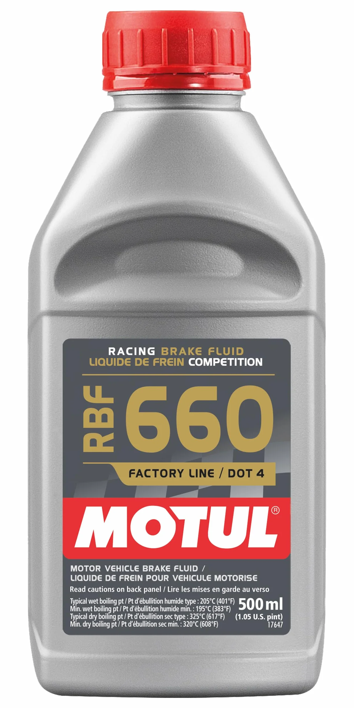 Motul RBF 660 Pro Racing Brake Fluid - 1/2L. 847205 / 101667 by Motul