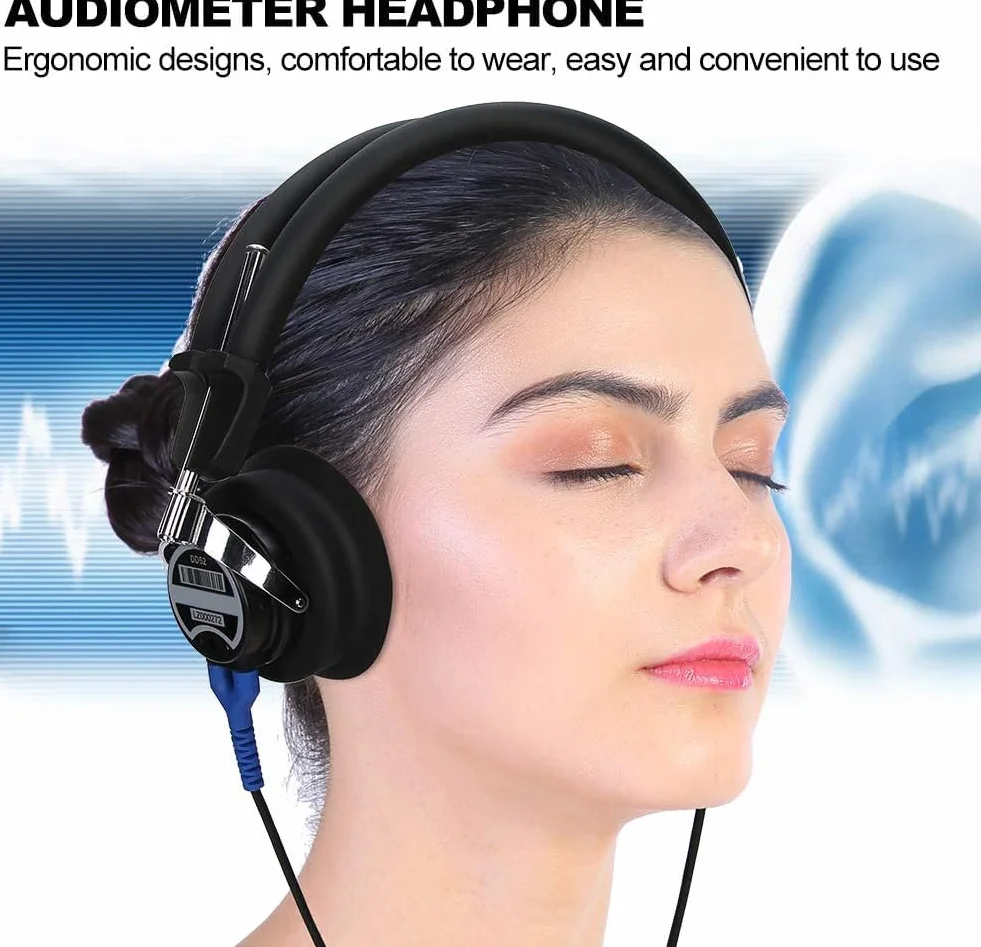 Audiometro Cuffie Tester Dell'udito Digitale Alta Sensibilità Per Audiologi Conduzione Aerea