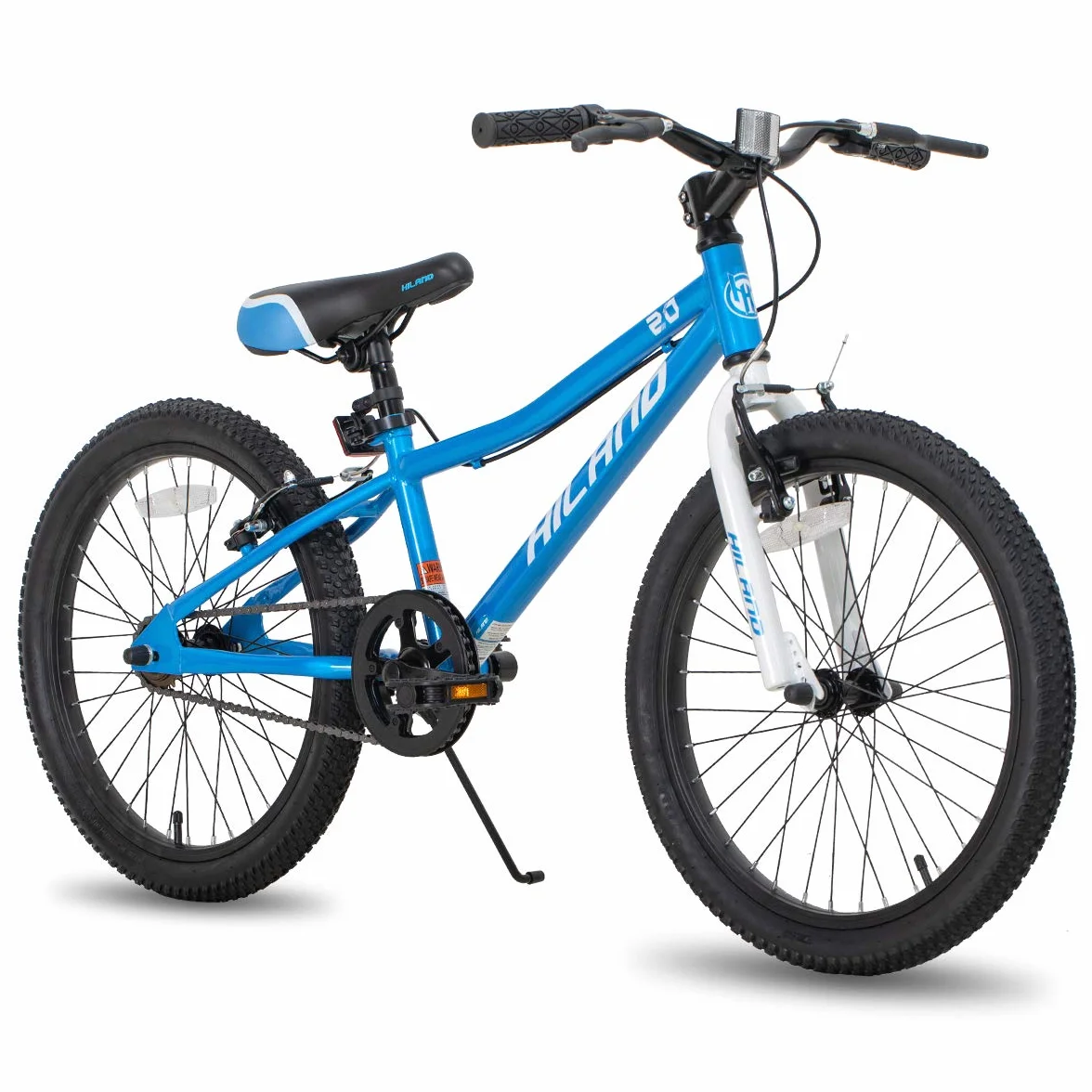 HILAND Mountain Bike 20 Pollici Bambini Ragazzi Ragazze Bicicletta Singola Velocità Doppi Freni a Mano Cavalletto