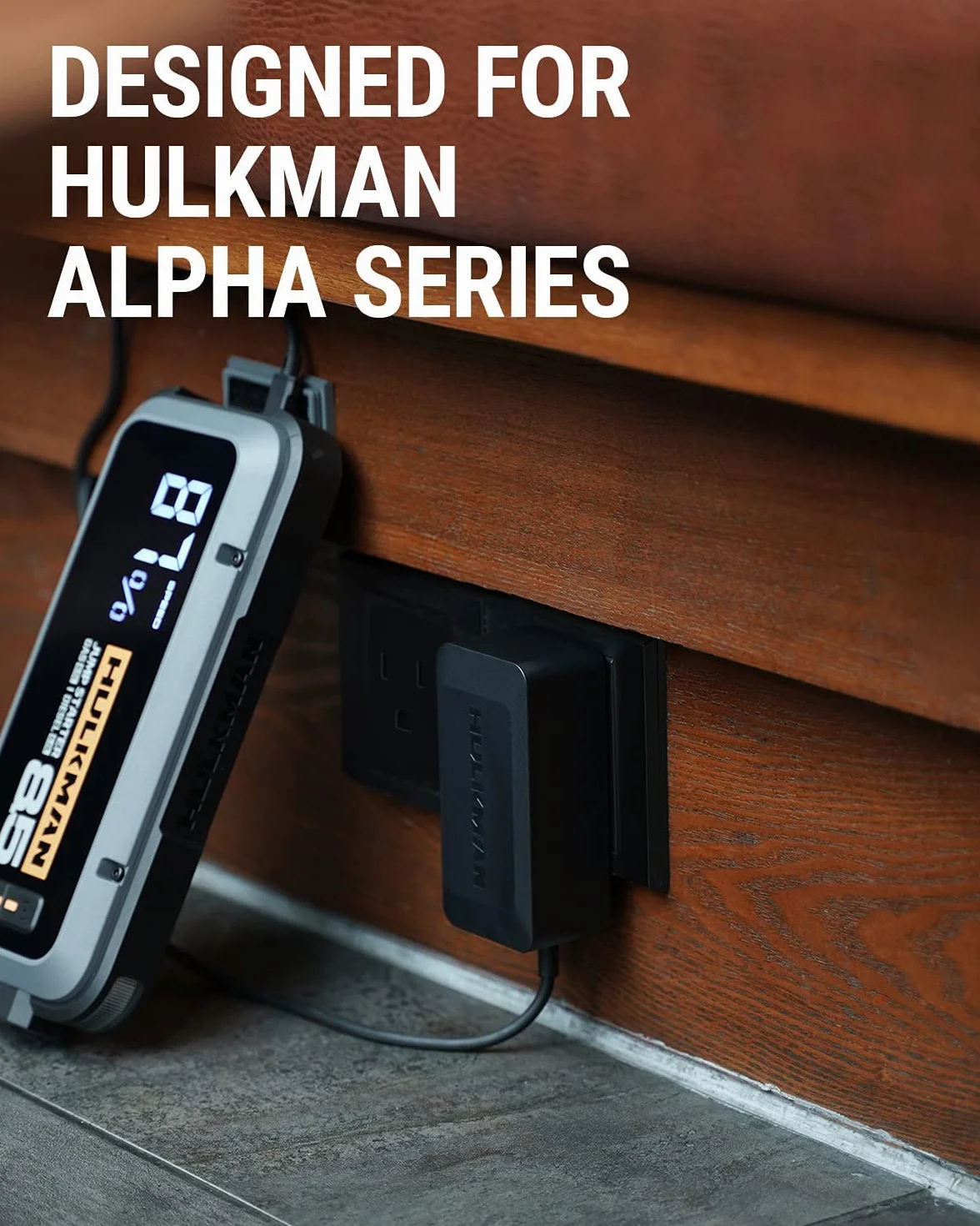 HULKMAN 65W Caricatore da Parete Euro Spec Carica Rapida per Alpha 65/85/85S/100 Avviatore Emergenza