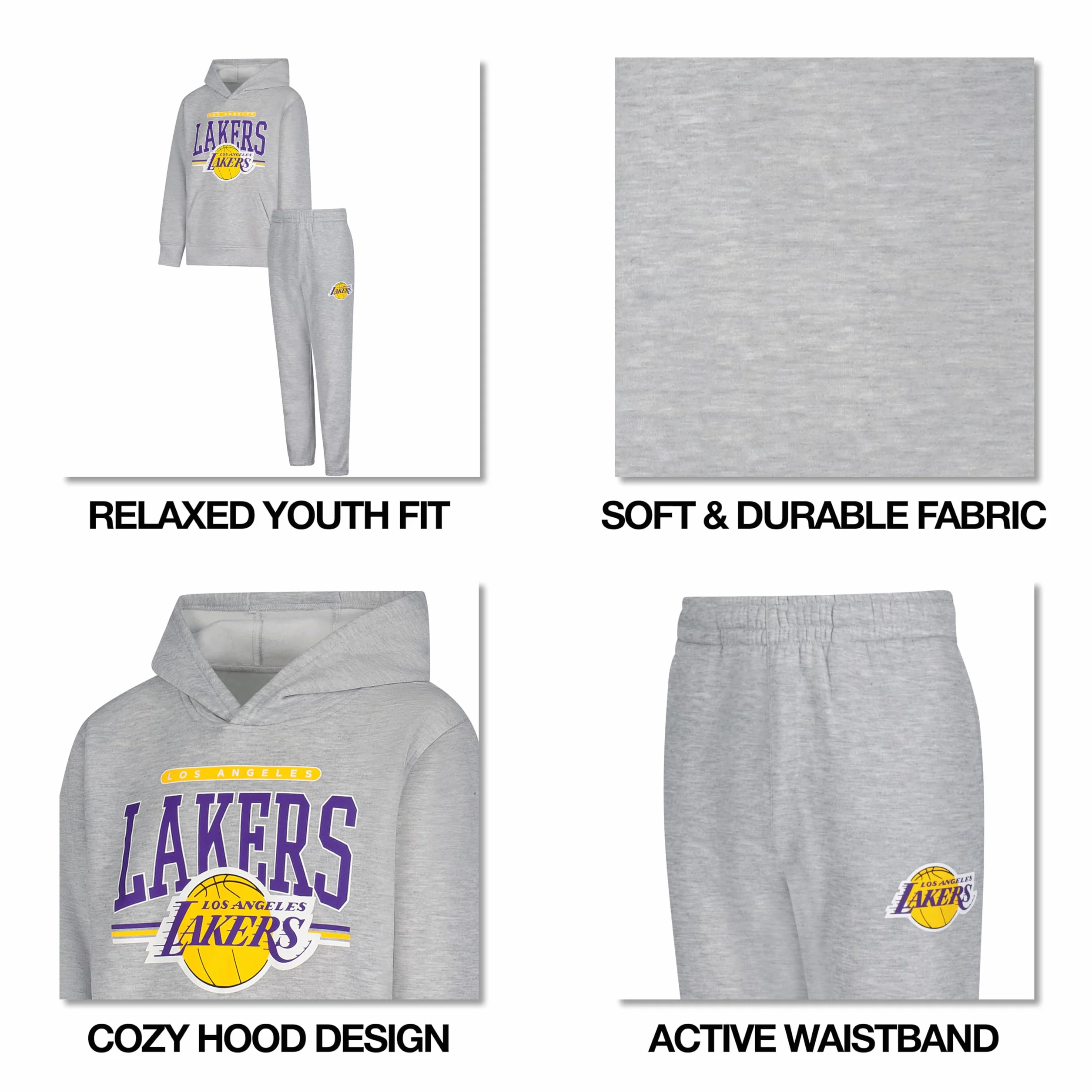 Ultra Game Set felpa con cappuccio e pantaloni NBA ufficiali per ragazzi