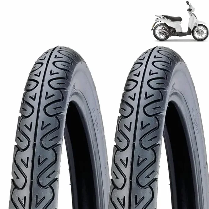 2 PNEUMATICI DEESTONE 2 3/4-16 (80/90-16) COPPIA GOMME COPERTONI 6 PR PER APRILIA SCARABEO 50 2T DAL 93
