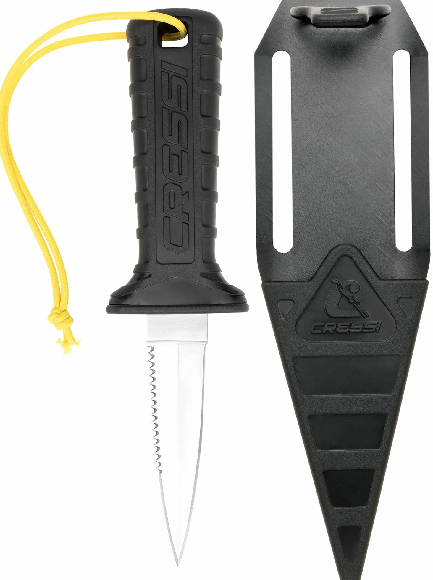CRESSI Mamba Knife Coltello per Immersioni Lama Doppio Taglio 7cm Fodero Sicurezza