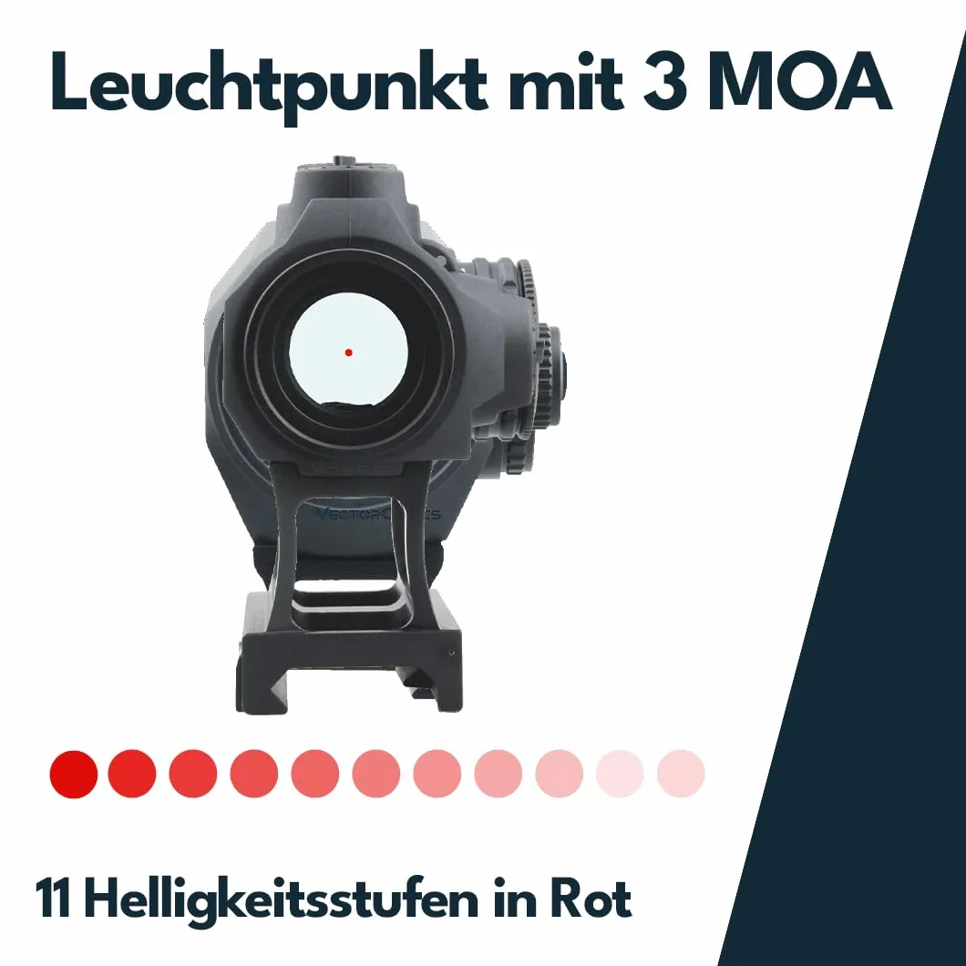 Vector Optics SCRD-41 Maverick-III 1x22 S-MIL Rotpunkt Visiera Red Dot per sport, airsoft, caccia