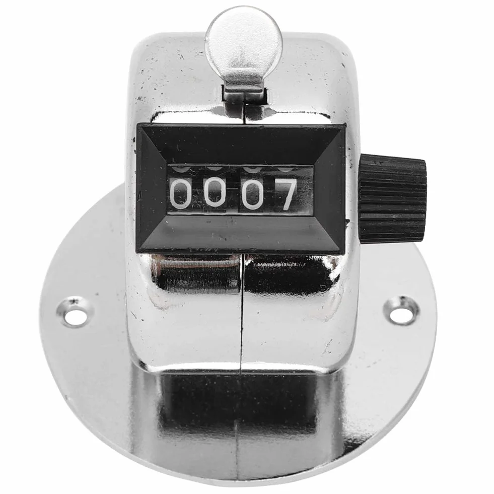 Contatore Manuale Clicker in Acciaio Inossidabile 4 Cifre Meccanico
