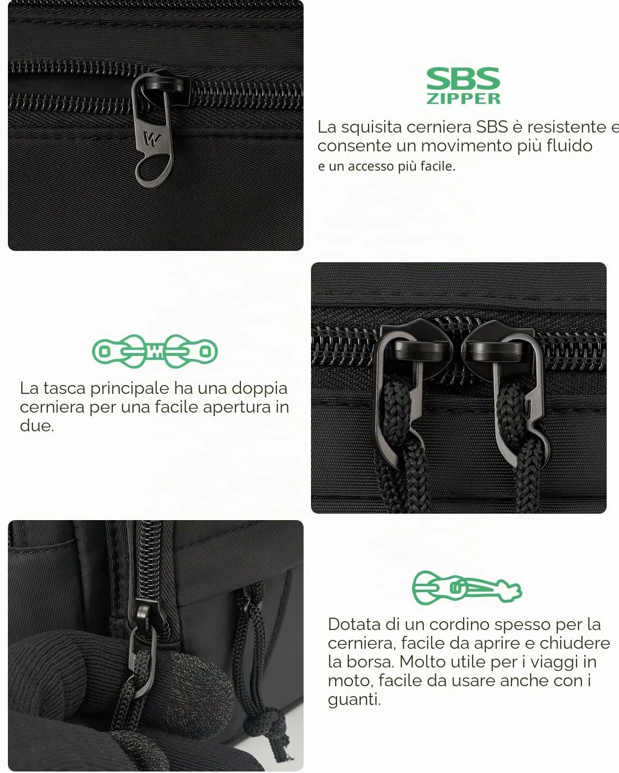 WATERFLY Marsupio Sportivo Unisex Hip Bag Fanny Waist Pack Piccolo Festival Borsa MTB